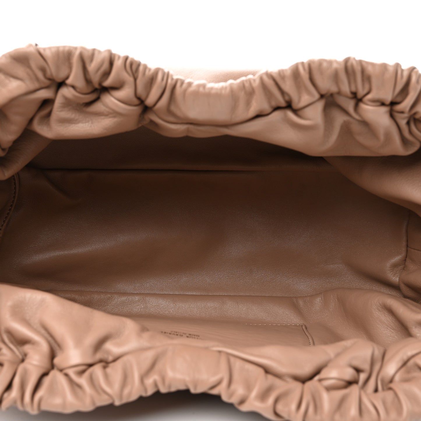 Lambskin Cloud Clutch Biscotto