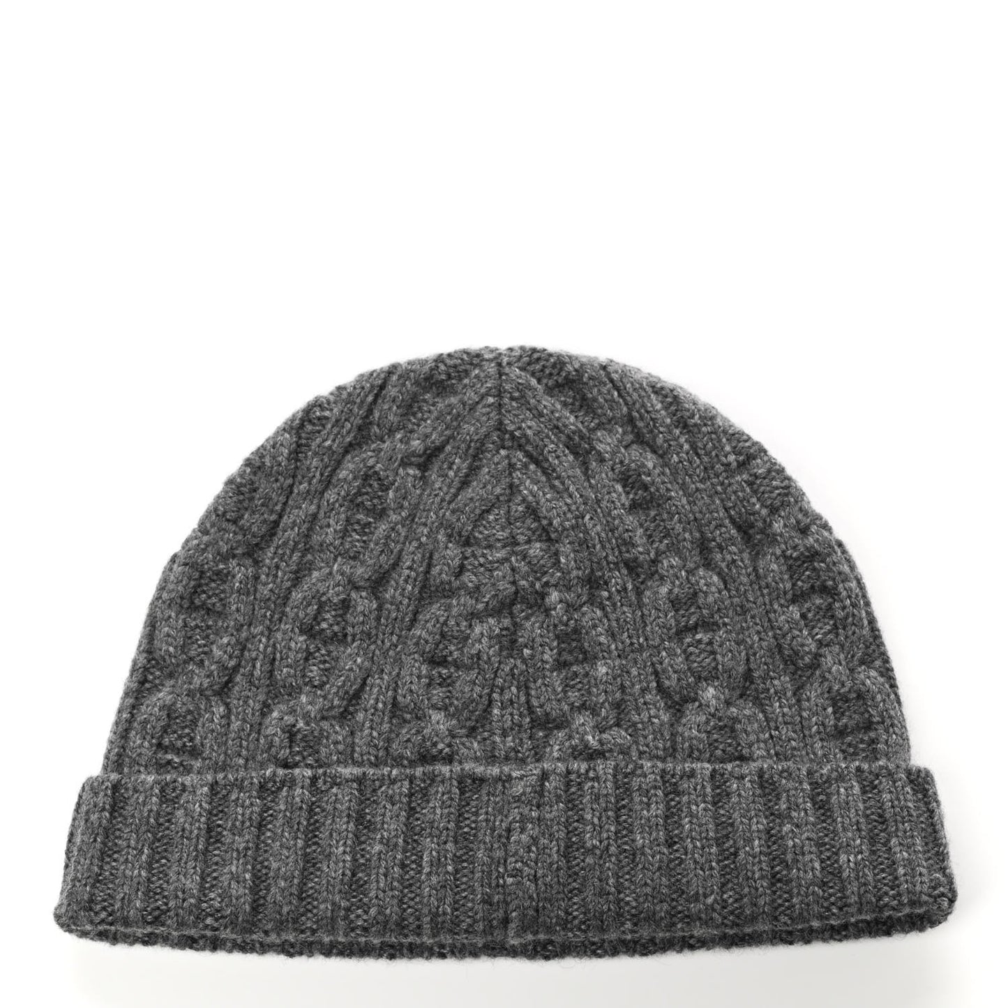 Cashmere Beanie Hat M Grey