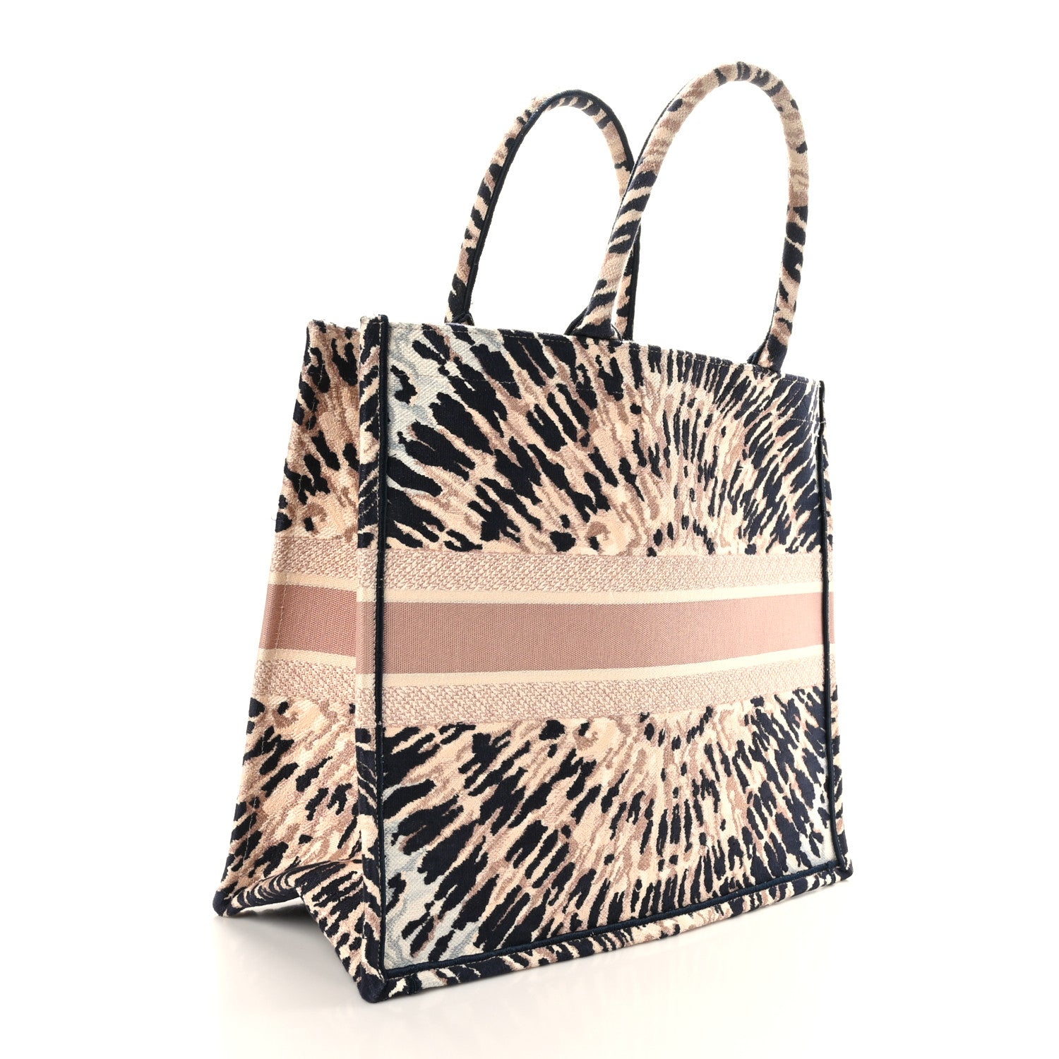 Christian Dior Canvas Embroidered Tie Dye Large Book Tote Multicolor 3 of 9