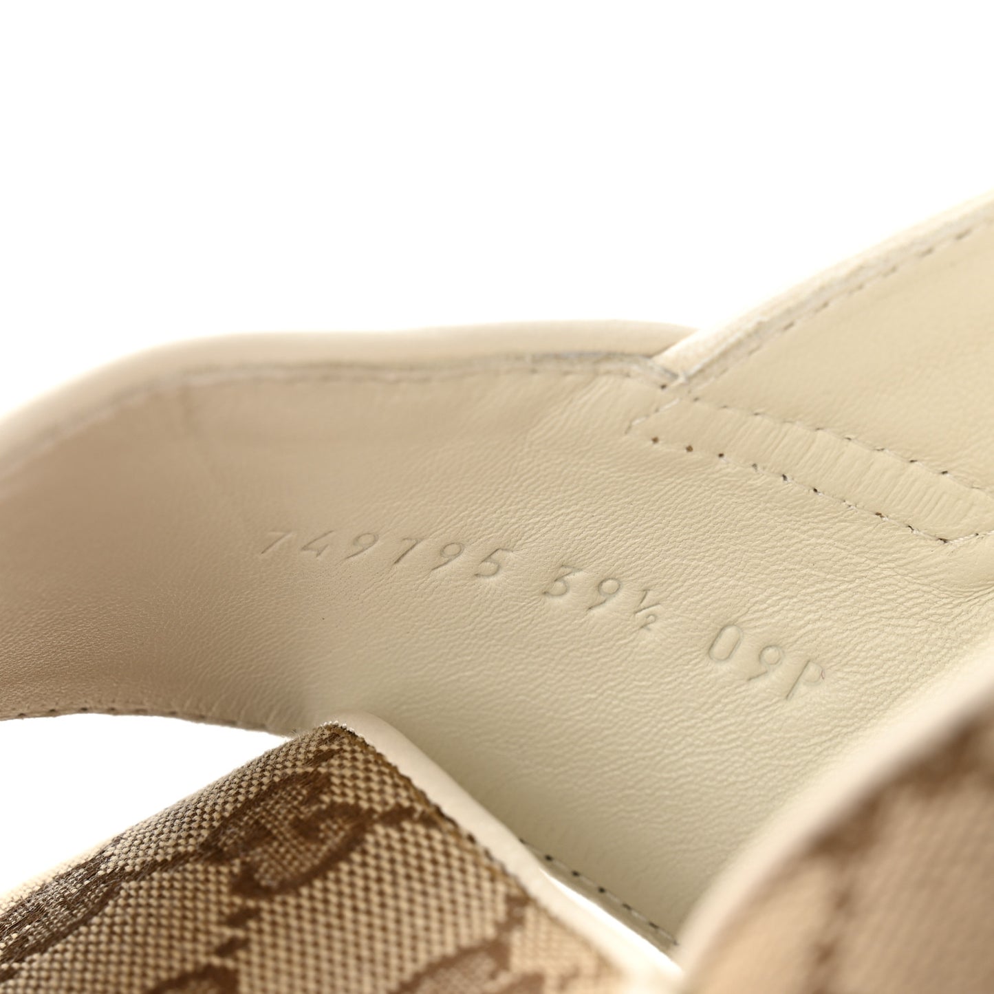 Monogram Granada Kid Trip 40/72mm Lug Sole Sandals 39.5 Beige Ebony Mystic White