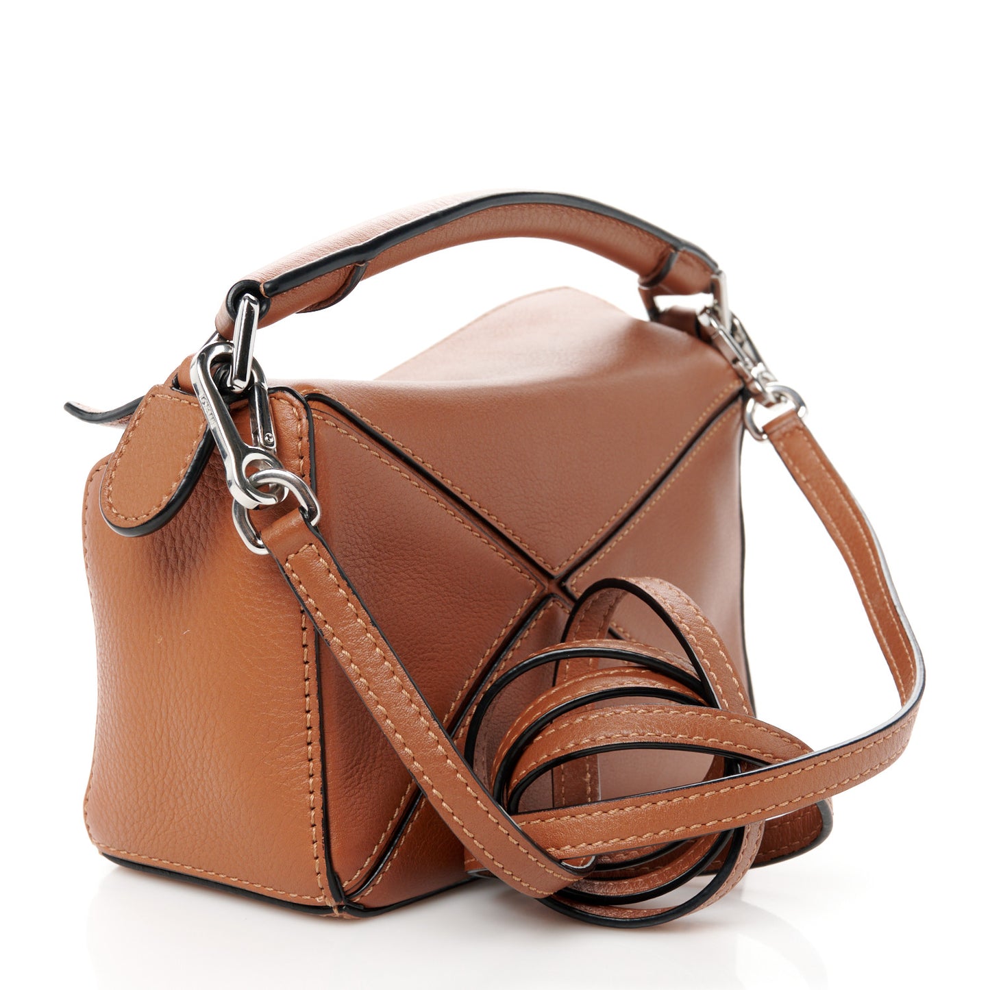 Calfskin Mini Puzzle Bag Tan