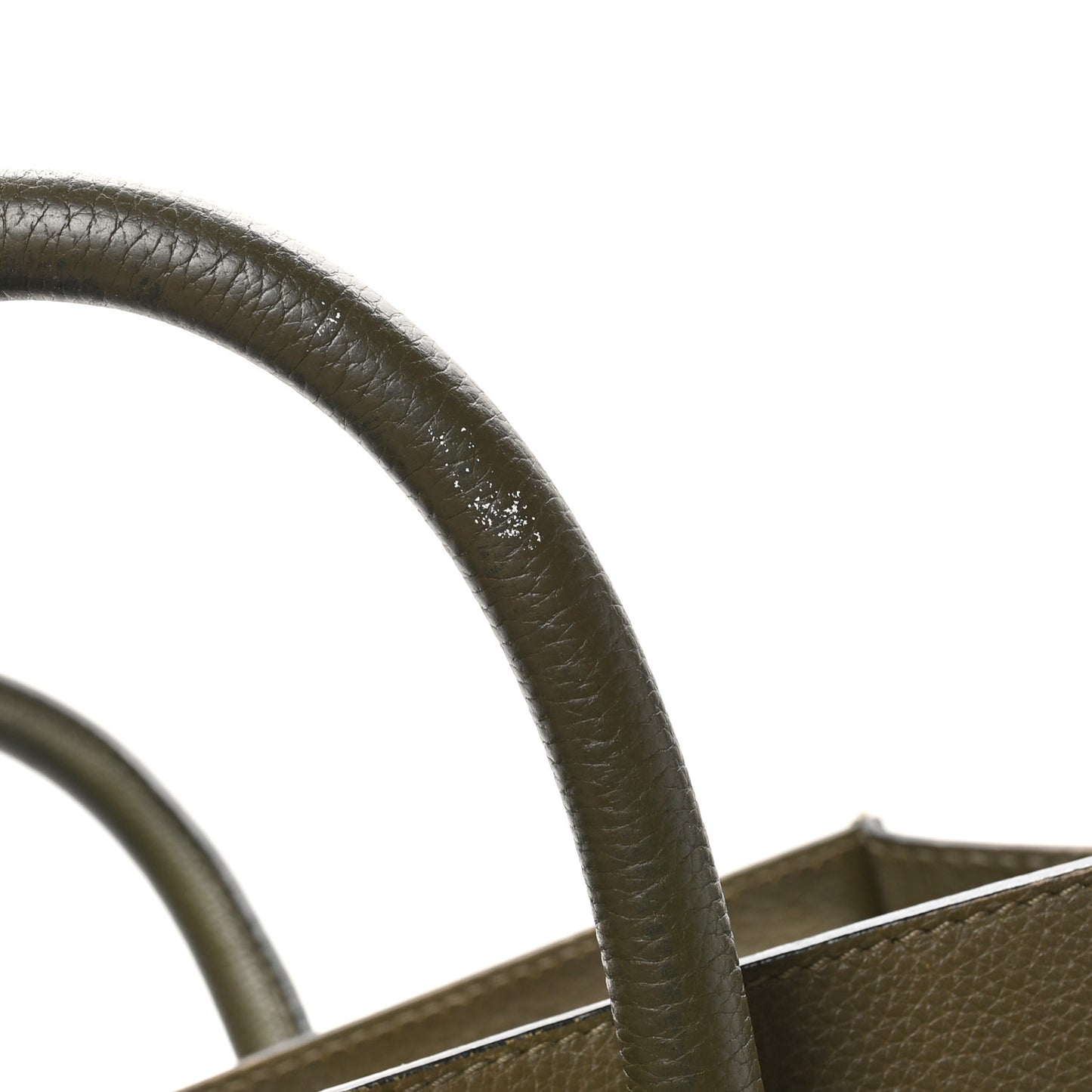 Drummed Calfskin Mini Luggage Souris