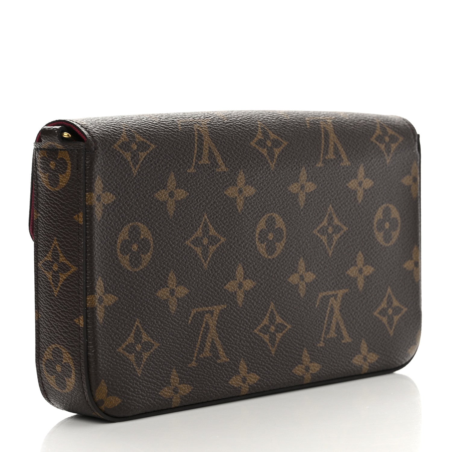 Louis Vuitton Monogram Pochette Felicie Chain Wallet Fuchsia 4 of 12