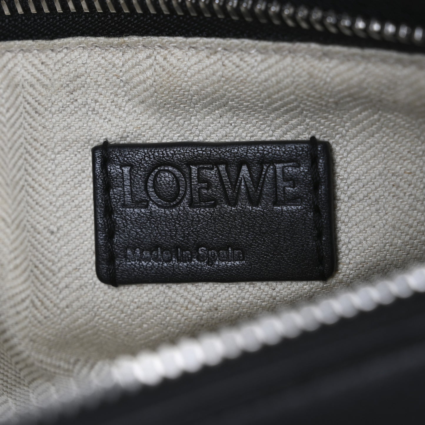 Calfskin Small Puzzle Bag Black