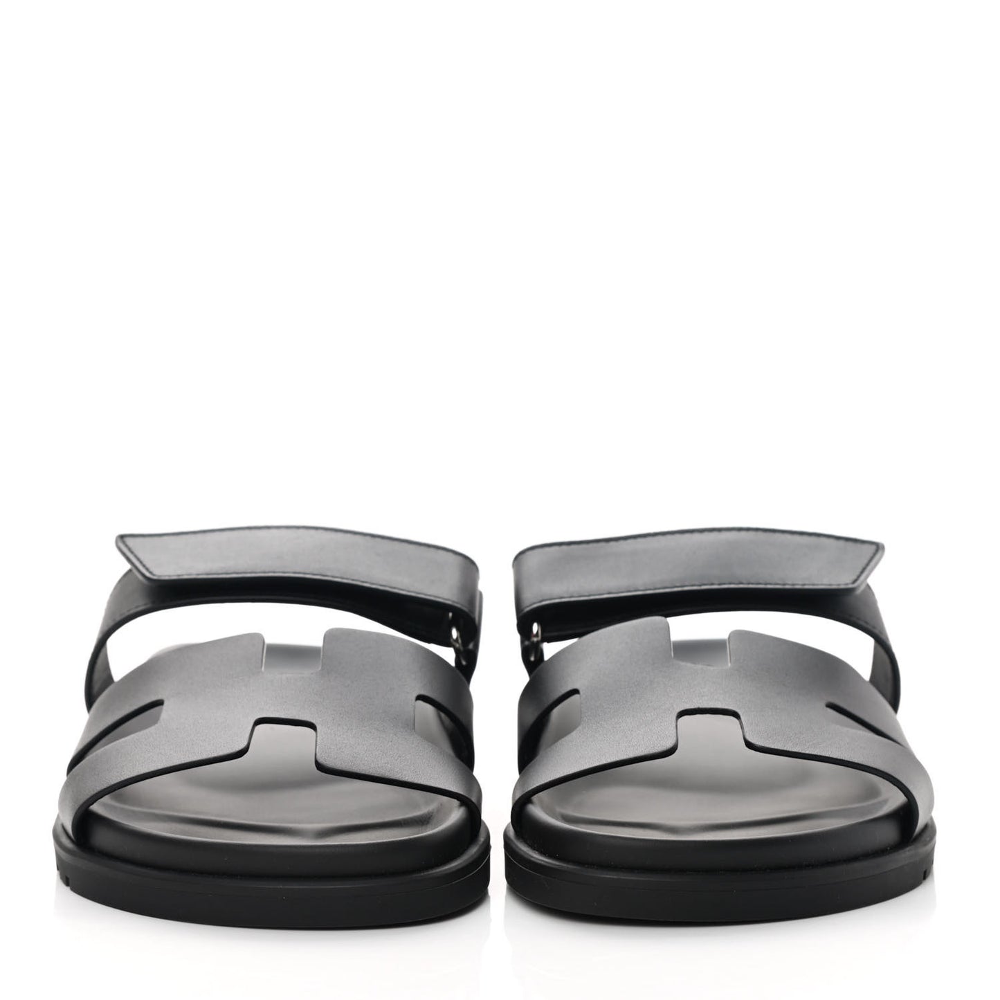 Calfskin Womens Chypre Sandals 37.5 Black
