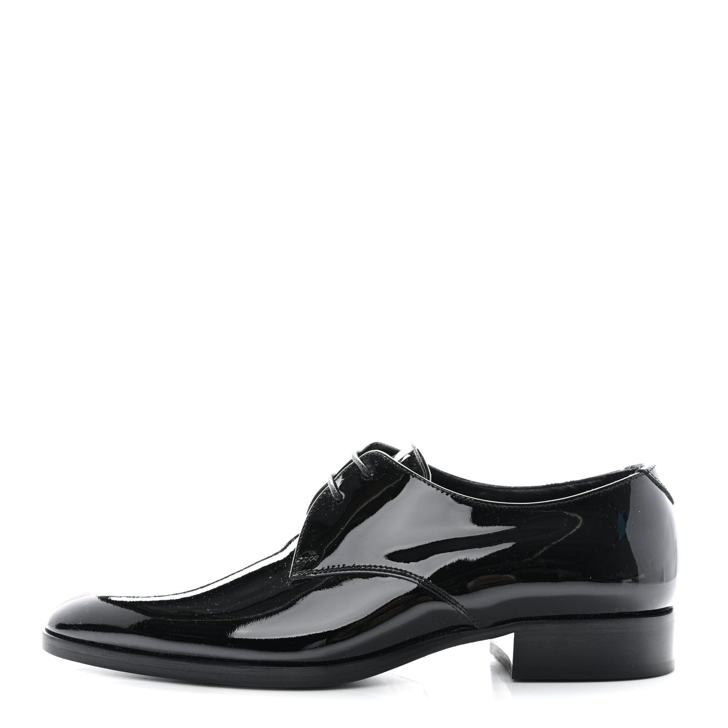 Patent Baltimora Lace Up Derby Shoes 38 Black