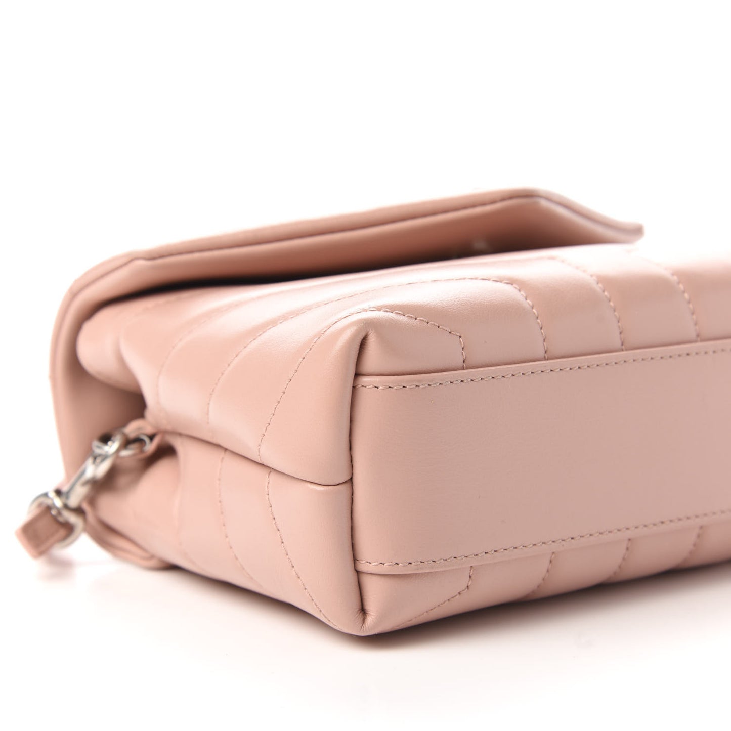 Calfskin Y Quilted Monogram Toy Loulou Crossbody Bag Pale Pink