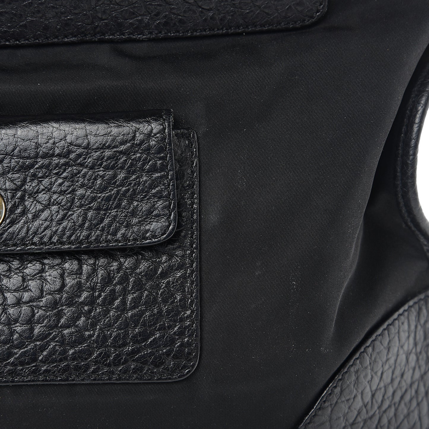 Tessuto Nylon Cervo Deerskin Tote Black