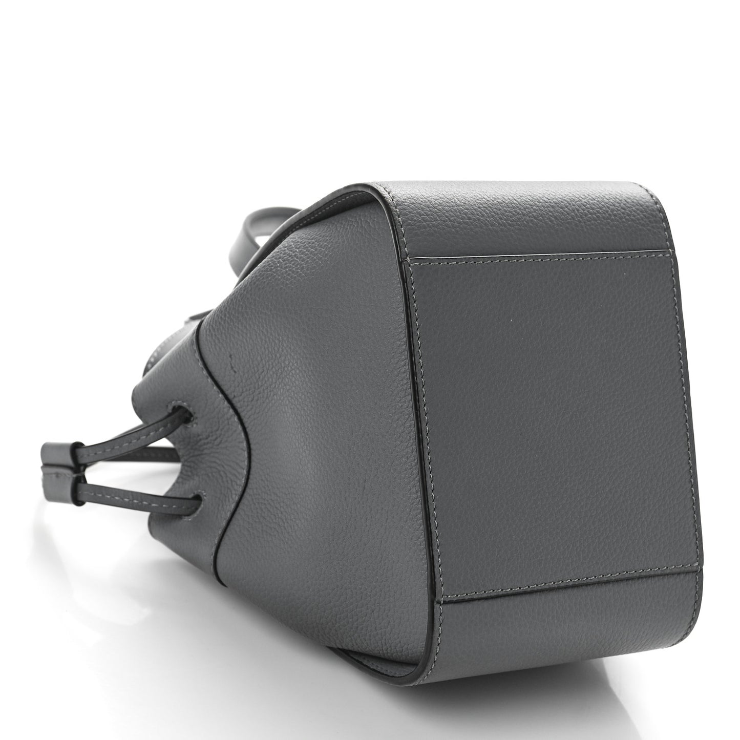 Soft Grained Calfskin Compact Hammock Shoulder Bag Grey