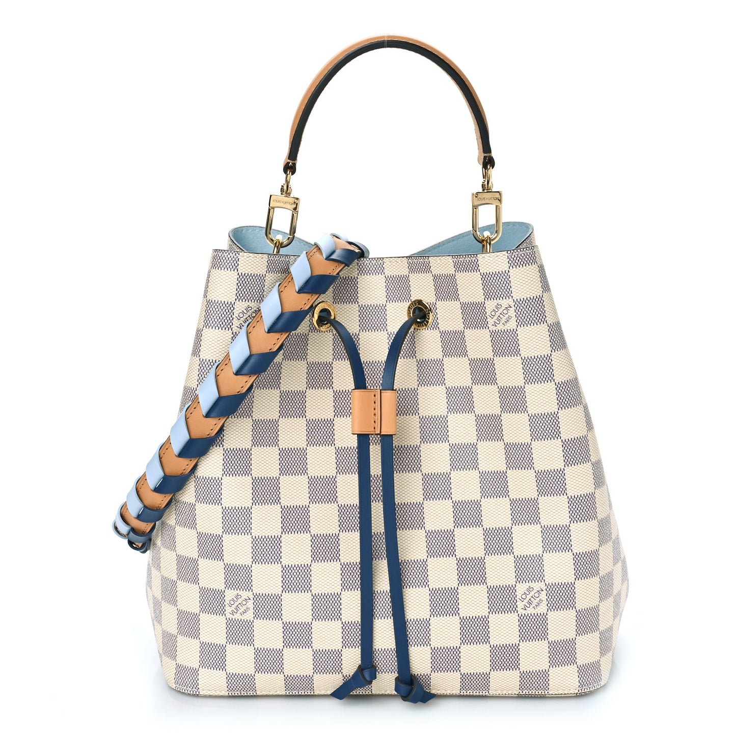 Damier Azur Braided Neonoe MM Blue