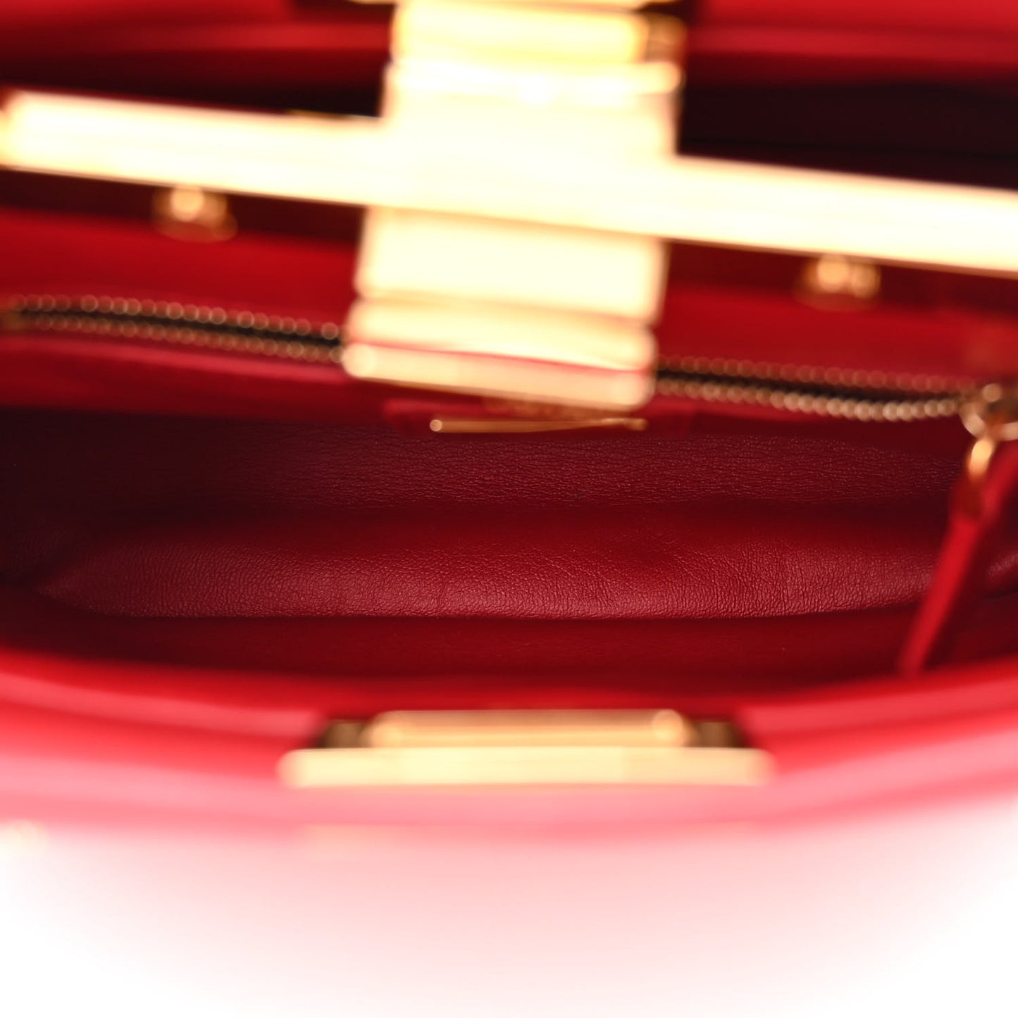 Nappa Crystal Stars Studded XS Peekaboo Iconic Satchel Fragola