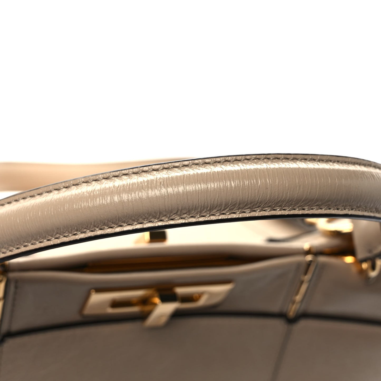 Agnello Old Shine Large Peekaboo Iconic Satchel Amido