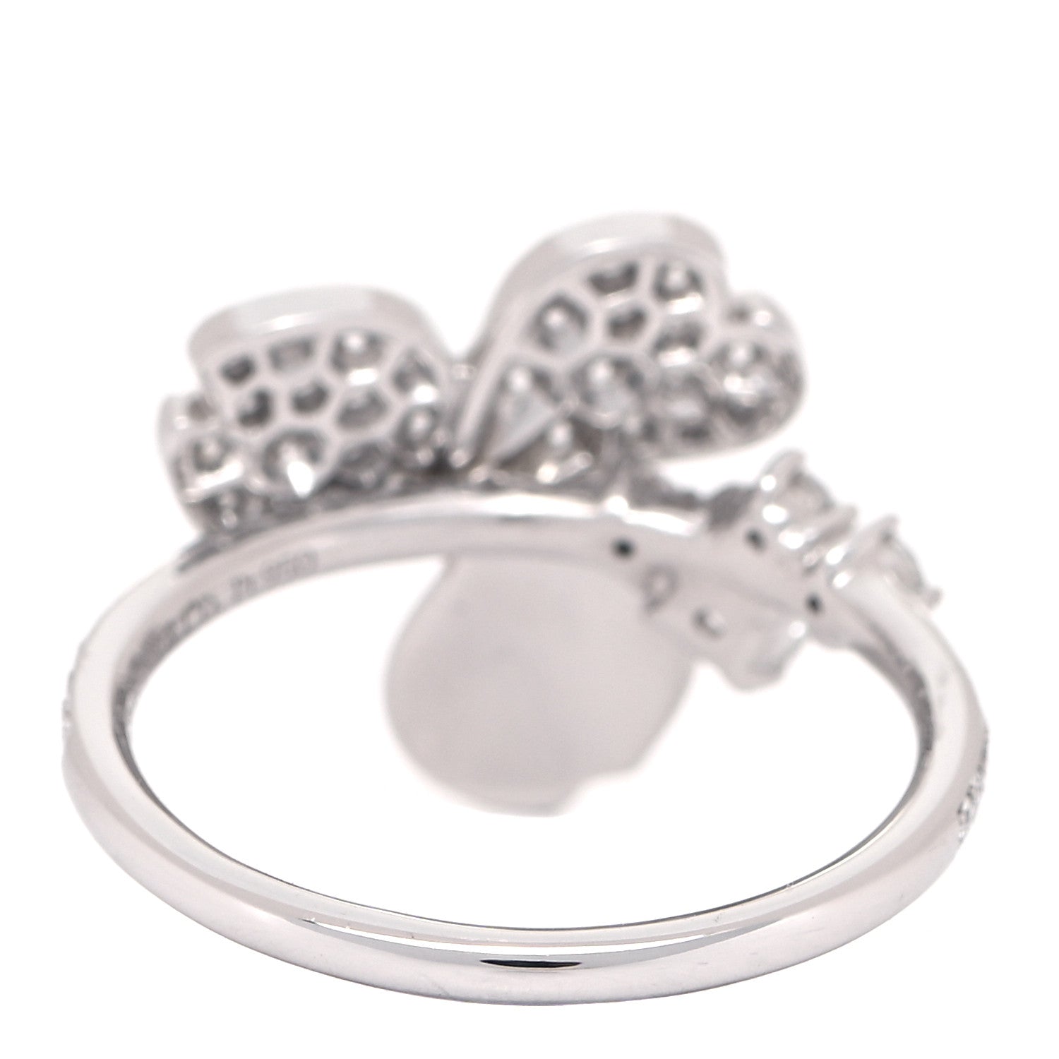 Tiffany Platinum Diamond Paper Flowers Mixed Cluster Ring 52 6 3 of 5