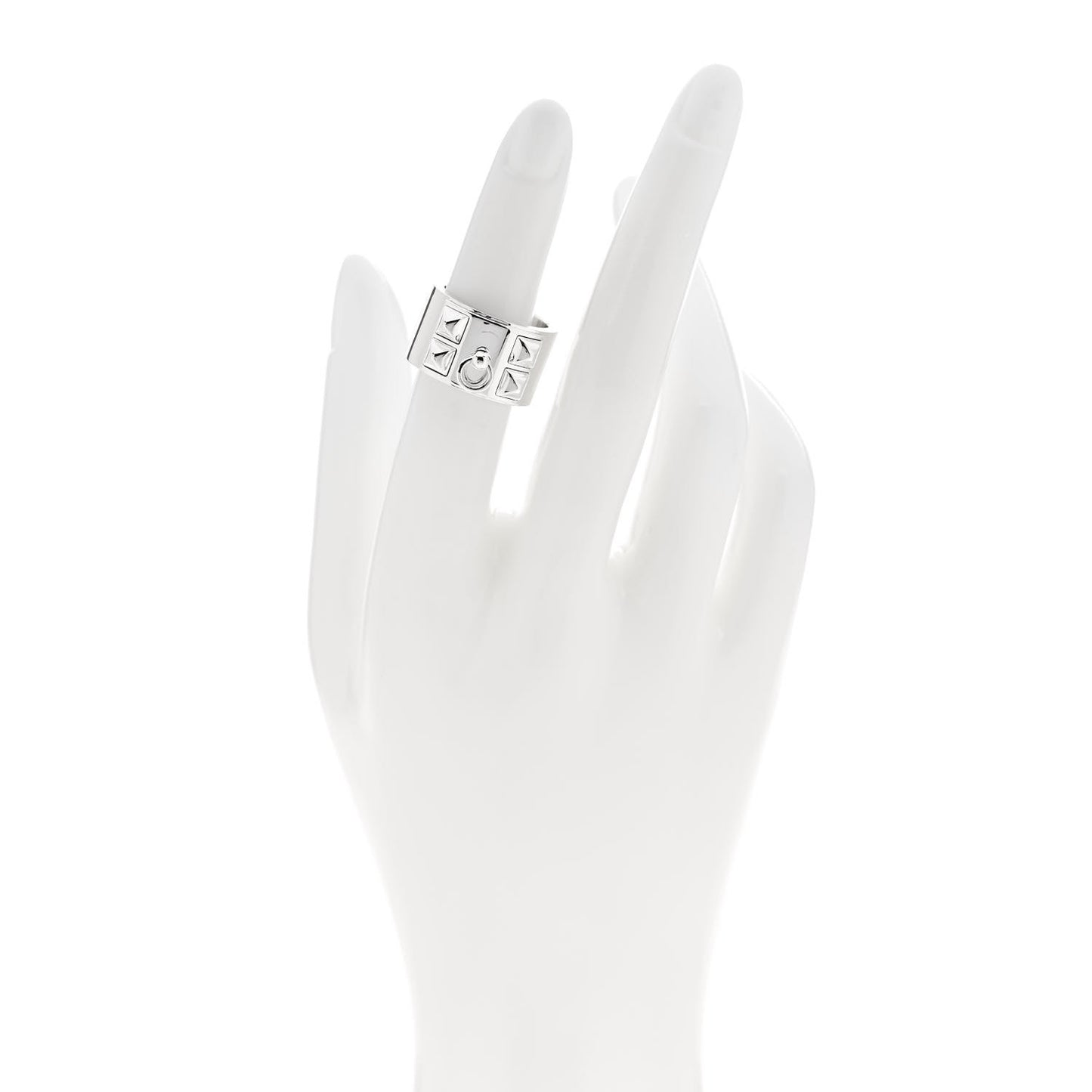 Sterling Silver Collier De Chien CDC Ring 50 5.25