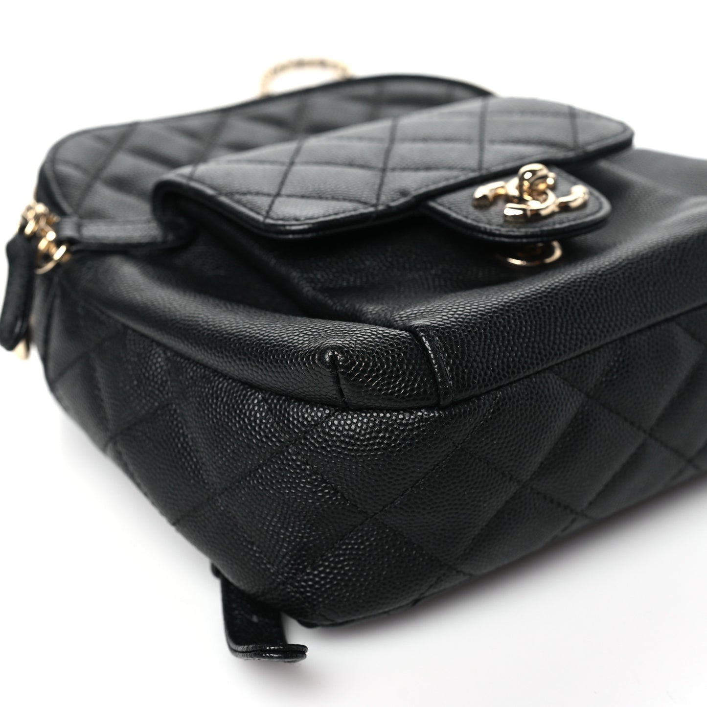 Caviar Quilted Small CC Day Backpack Black