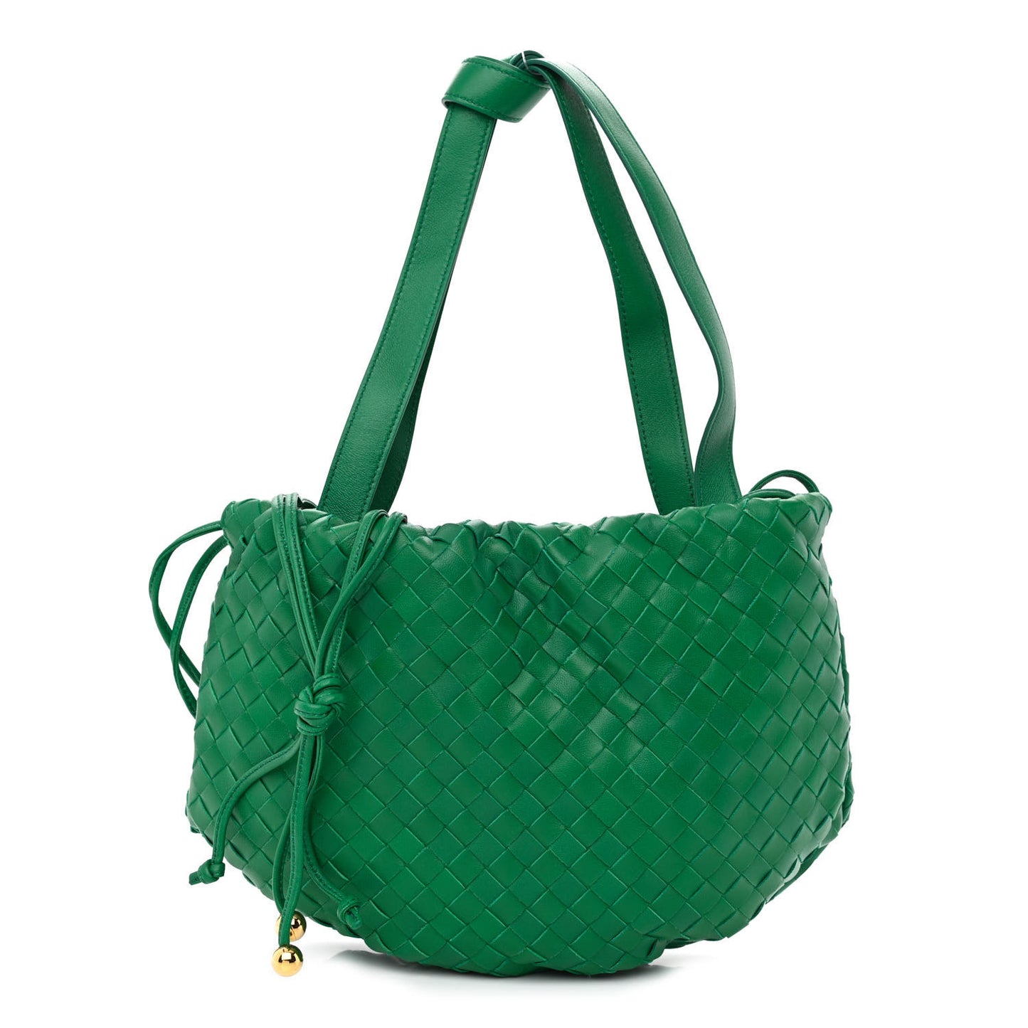 Nappa Intrecciato Small Bulb Racing Green