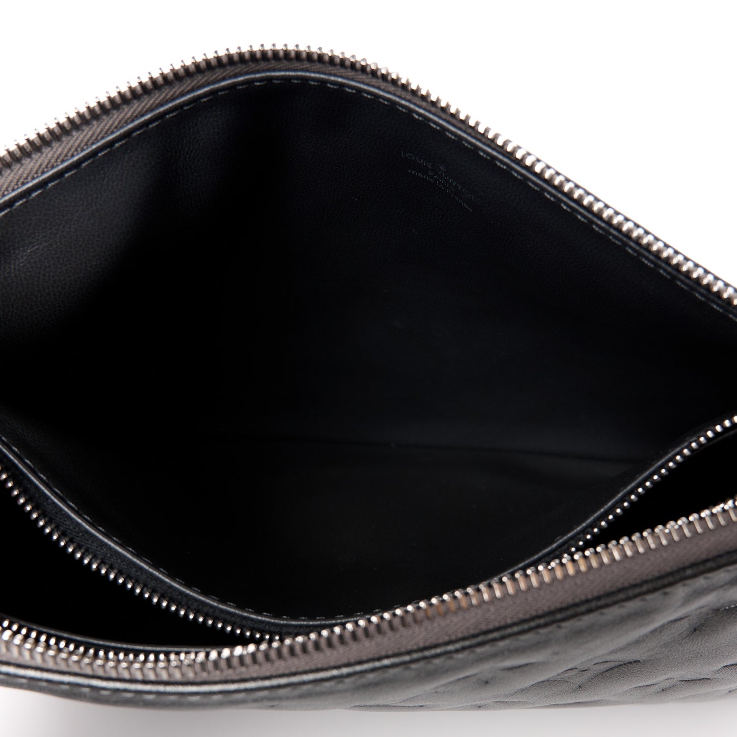 Lambskin Embossed Monogram Coussin PM Anthracite