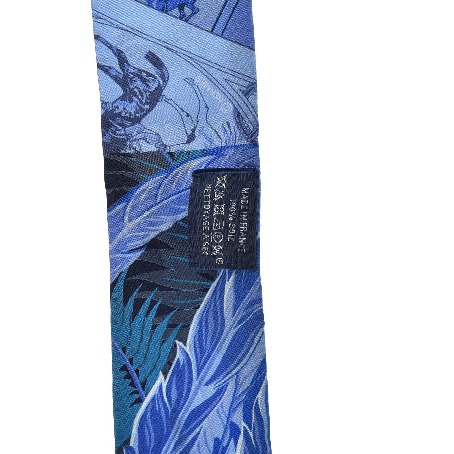 Silk Cheval Phoenix Twilly Marine Ciel Cobalt