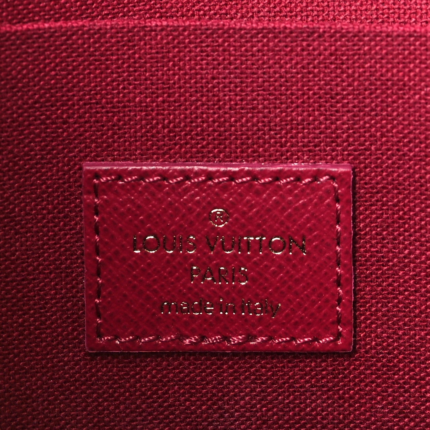 Monogram Pochette Felicie Chain Wallet Fuchsia
