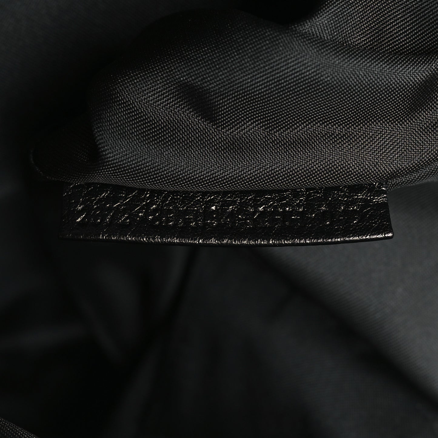 Crinkled Lambskin Zip Tote Black