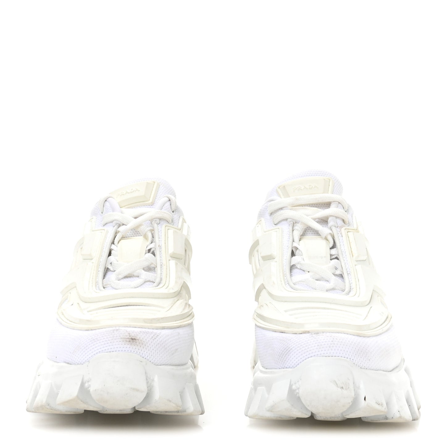 Rubber Technical Knit Fabric Cloudbust Thunder Sneakers 39 White