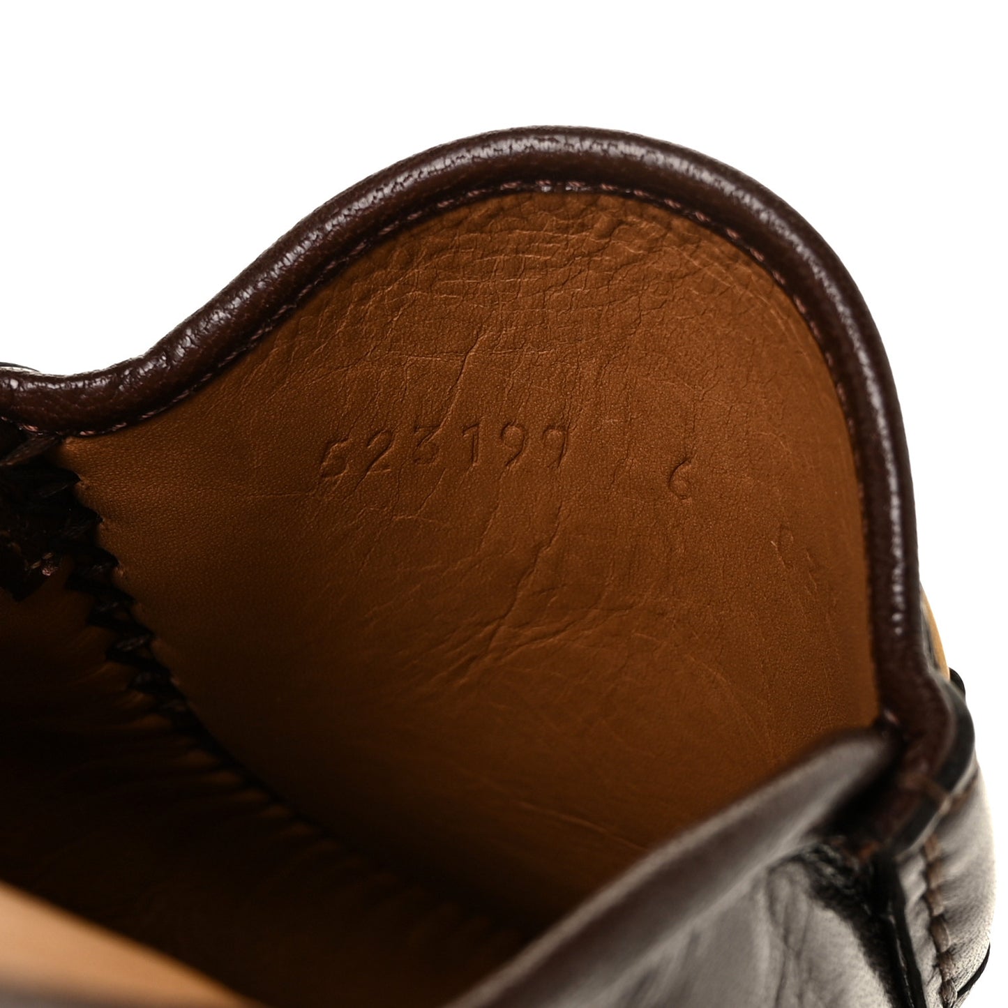 Goatskin Mens Horsebit Slippers 6 Brown