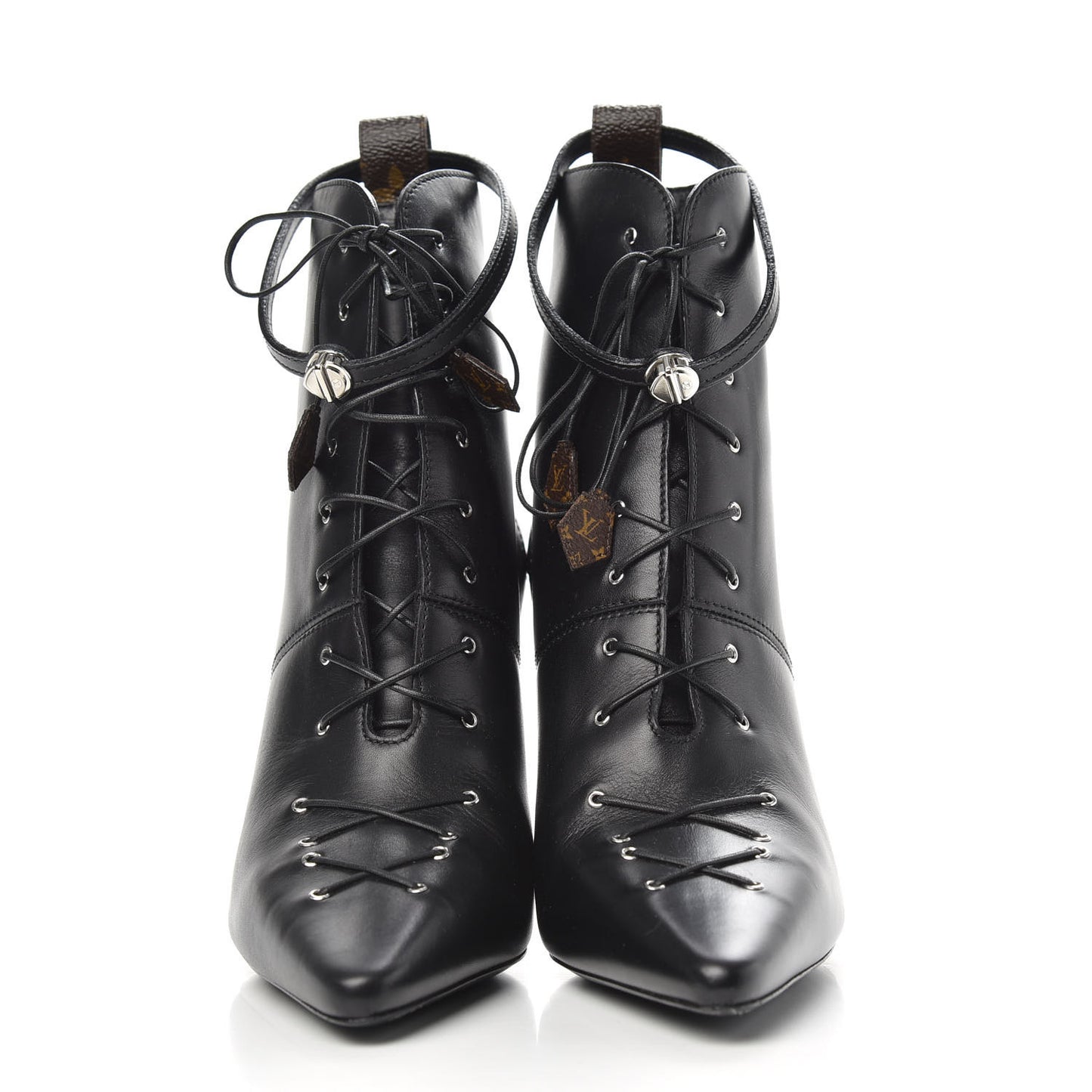 Calfskin Janet Ankle Boots 37 Black