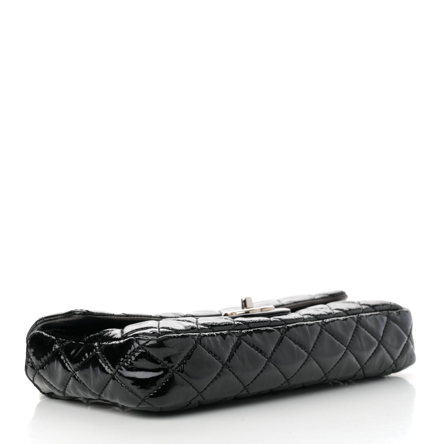 Chanel Patent Quilted Medium Single Flap Black 4 of 14