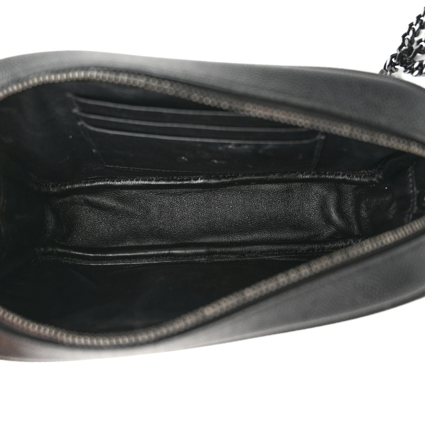 Grain De Poudre Matelasse Monochrome Monogram Mini Lou Camera Bag Black