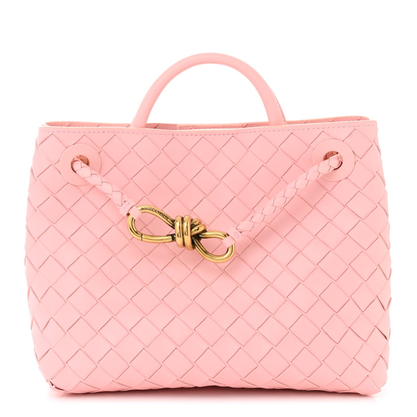 Nappa Intrecciato Small Andiamo Shoulder Bag Lotus