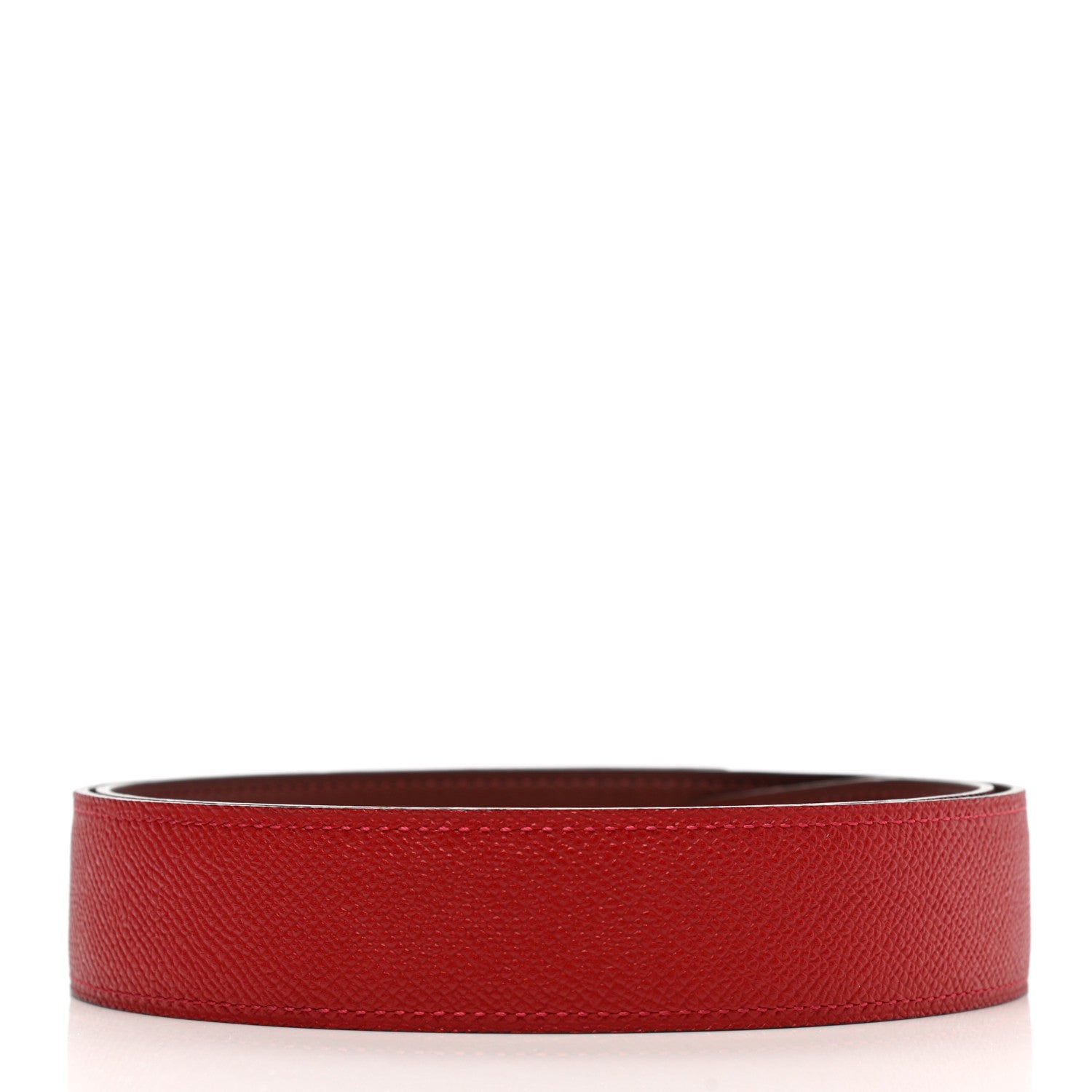 Hermes Epsom Swift 32mm Belt Strap 80 Rouge Casaque Rouge H 2 of 8