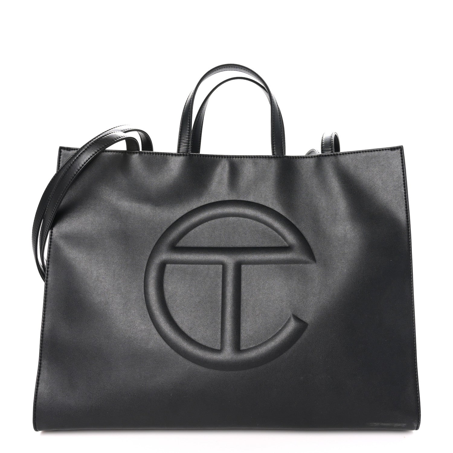 Telfar Vegan Leather Large Shopping Bag Black 1 of 9