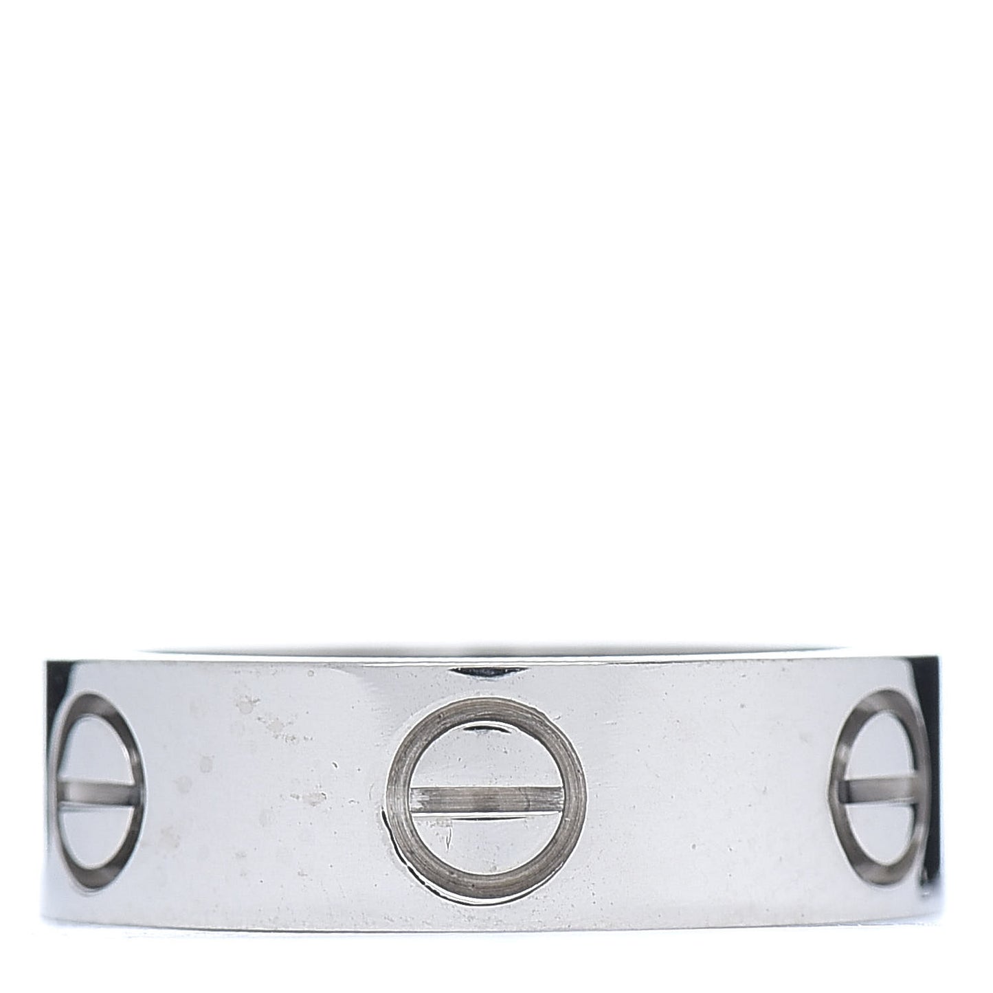 18K White Gold 5.5mm LOVE Ring 50 5.25