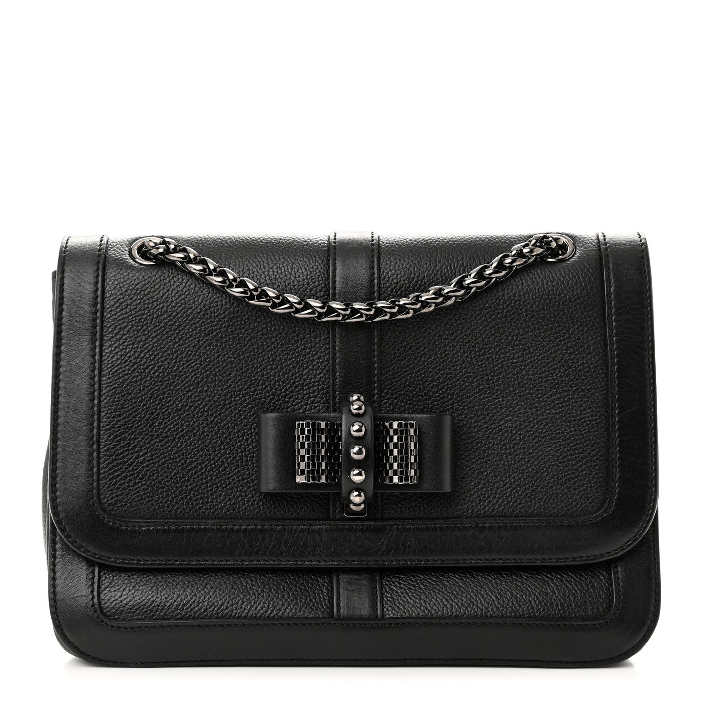 Calfskin Small Sweet Charity NV Shoulder Bag Black