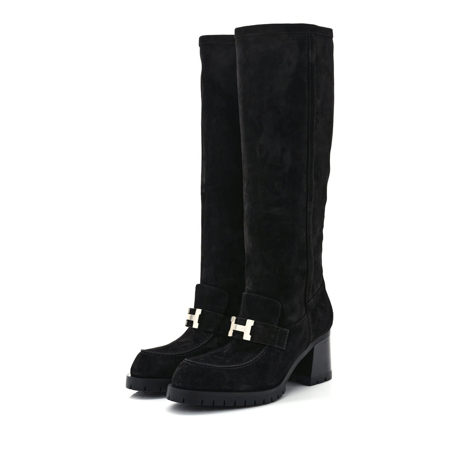 Suede Calfskin Folie 60 Boots 36.5 Black