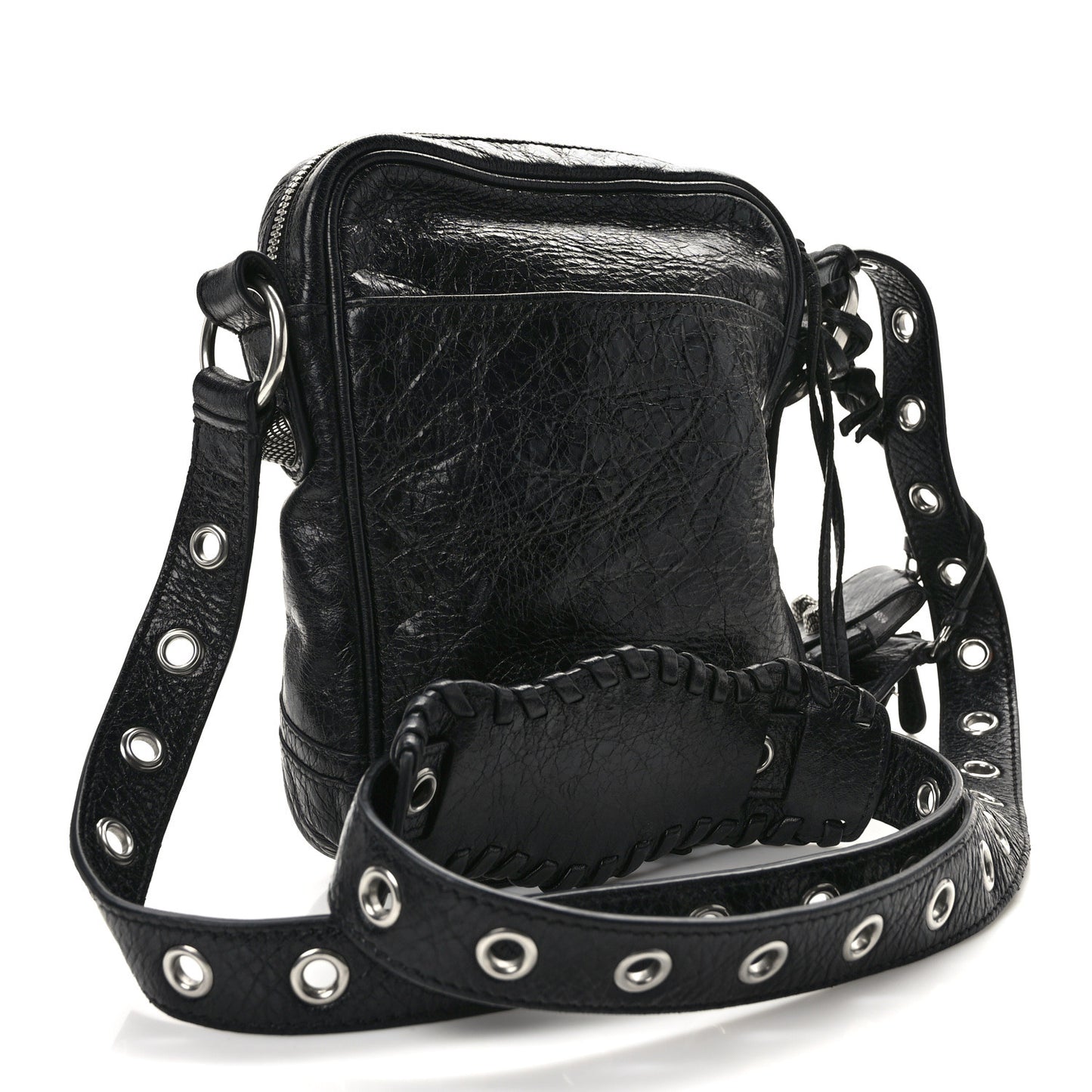 Agneau Arena Le Cagole Crossbody Bag Black