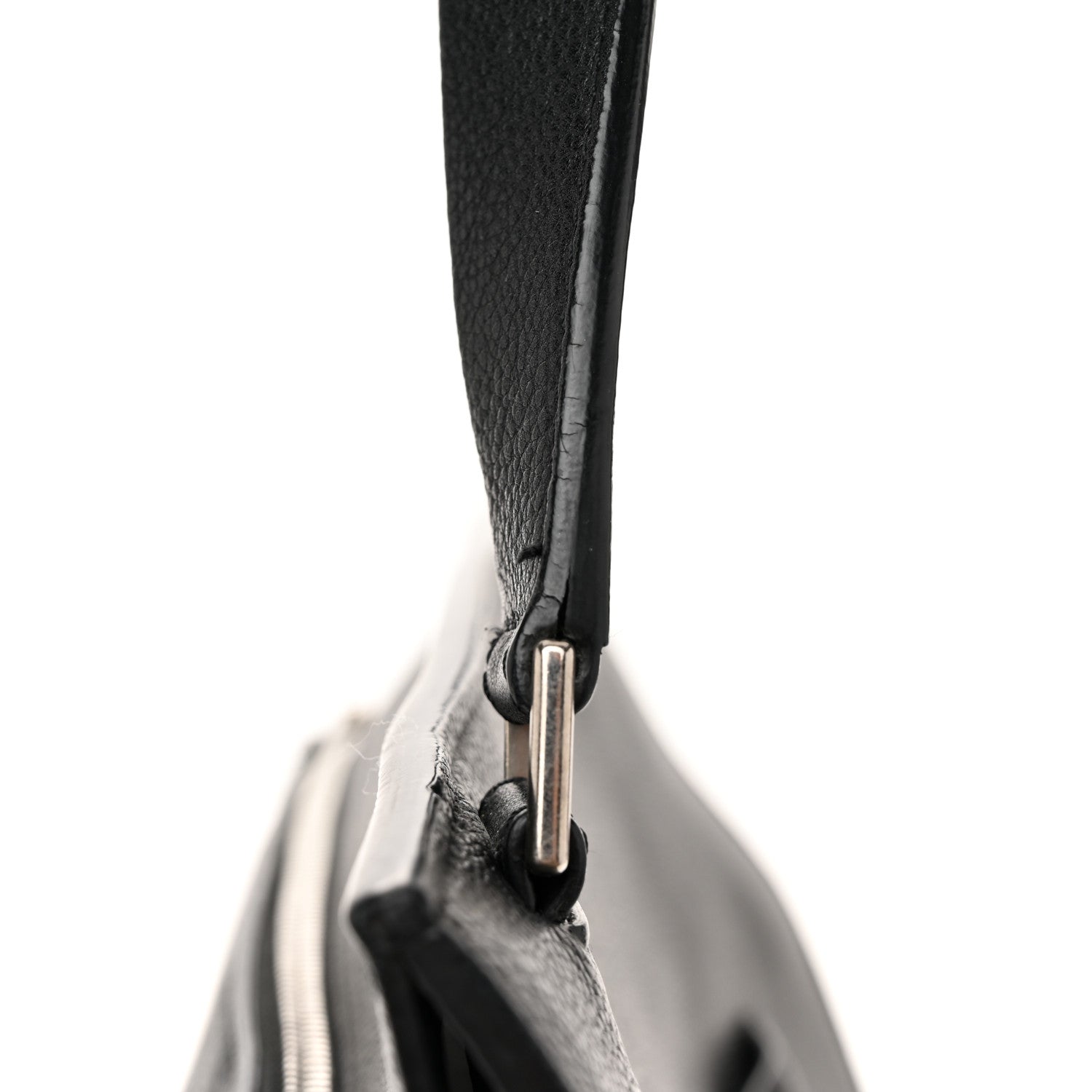 Celine Grained Calfskin Medium Edge Shoulder Bag Black 11 of 12
