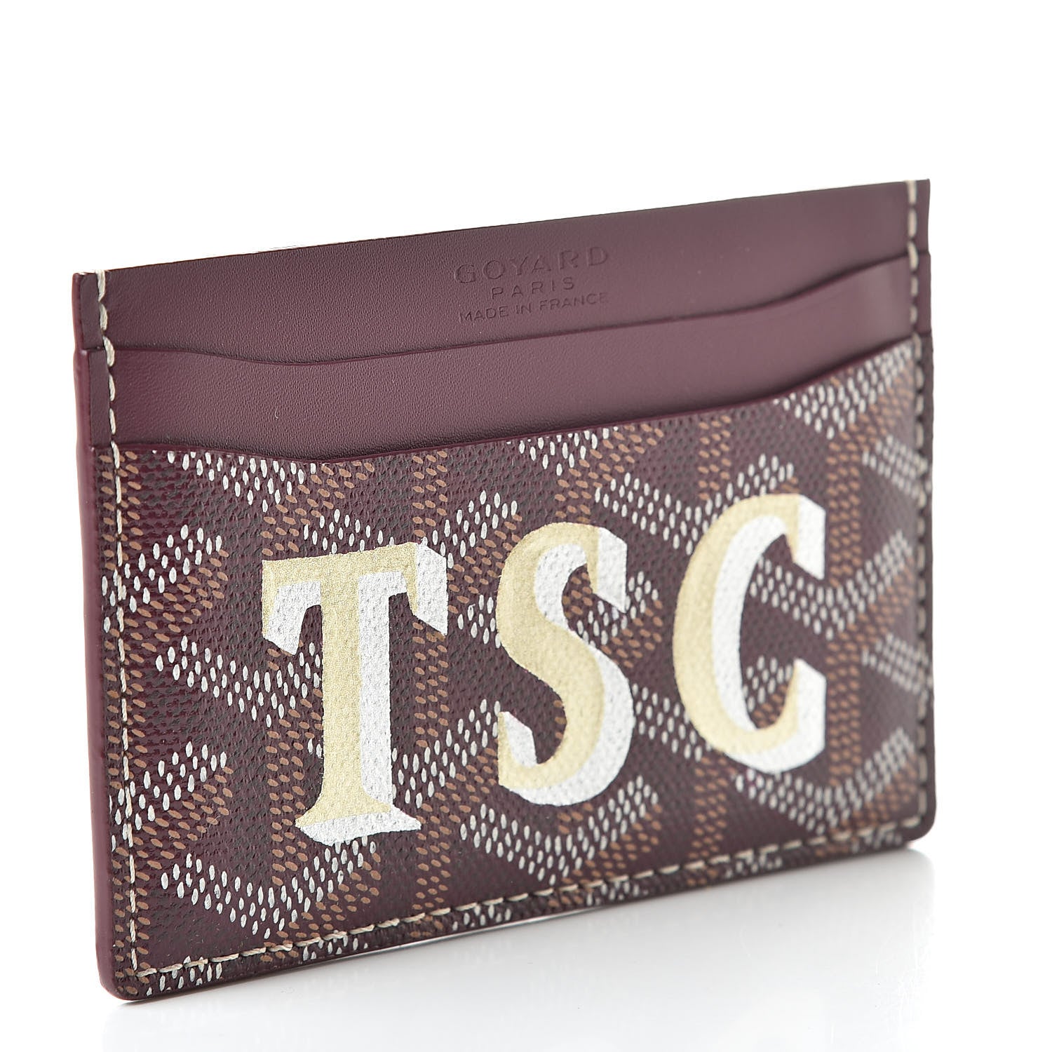 Goyard Goyardine Saint Sulpice Card Holder Bordeaux 3 of 8