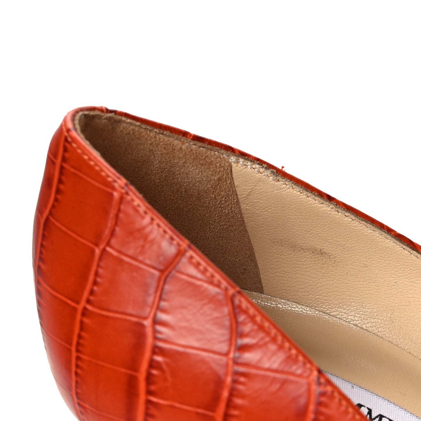 Crocodile Embossed Calfskin Love 100 Pump 38.5 Cuoio