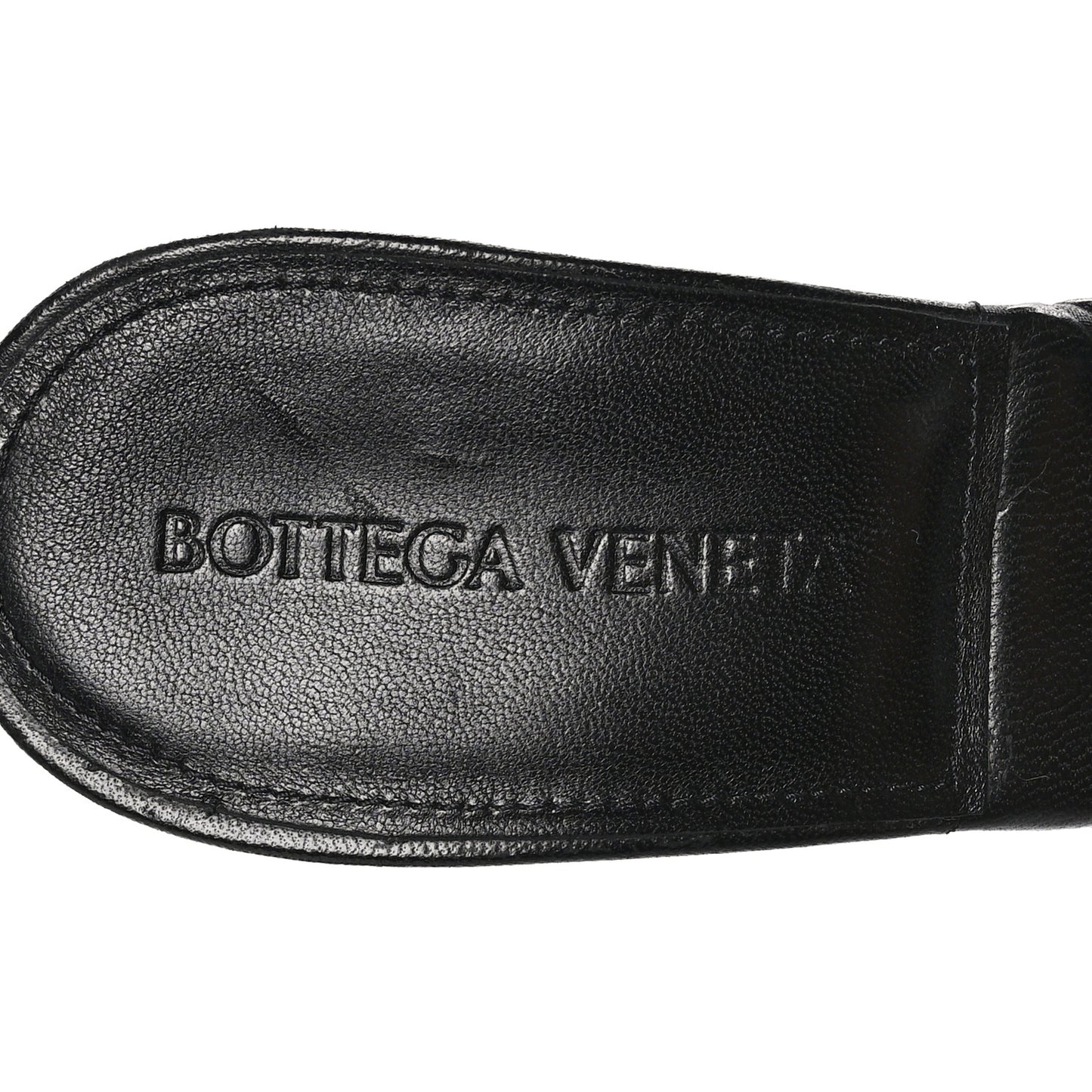 Nappa Quilted Rubber Lido Mule Sandals 38 Black