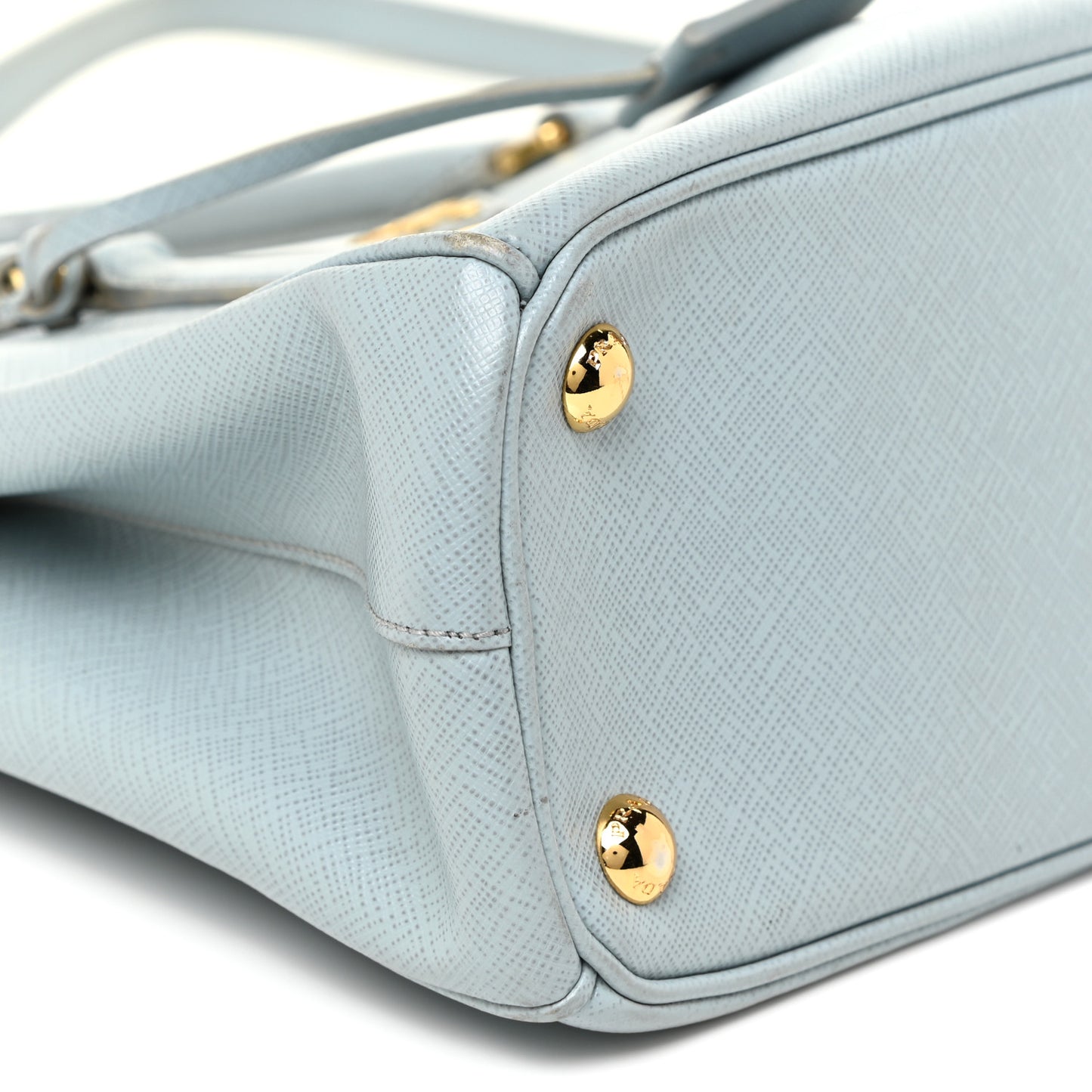Saffiano Lux Mini Double Zip Tote Lago
