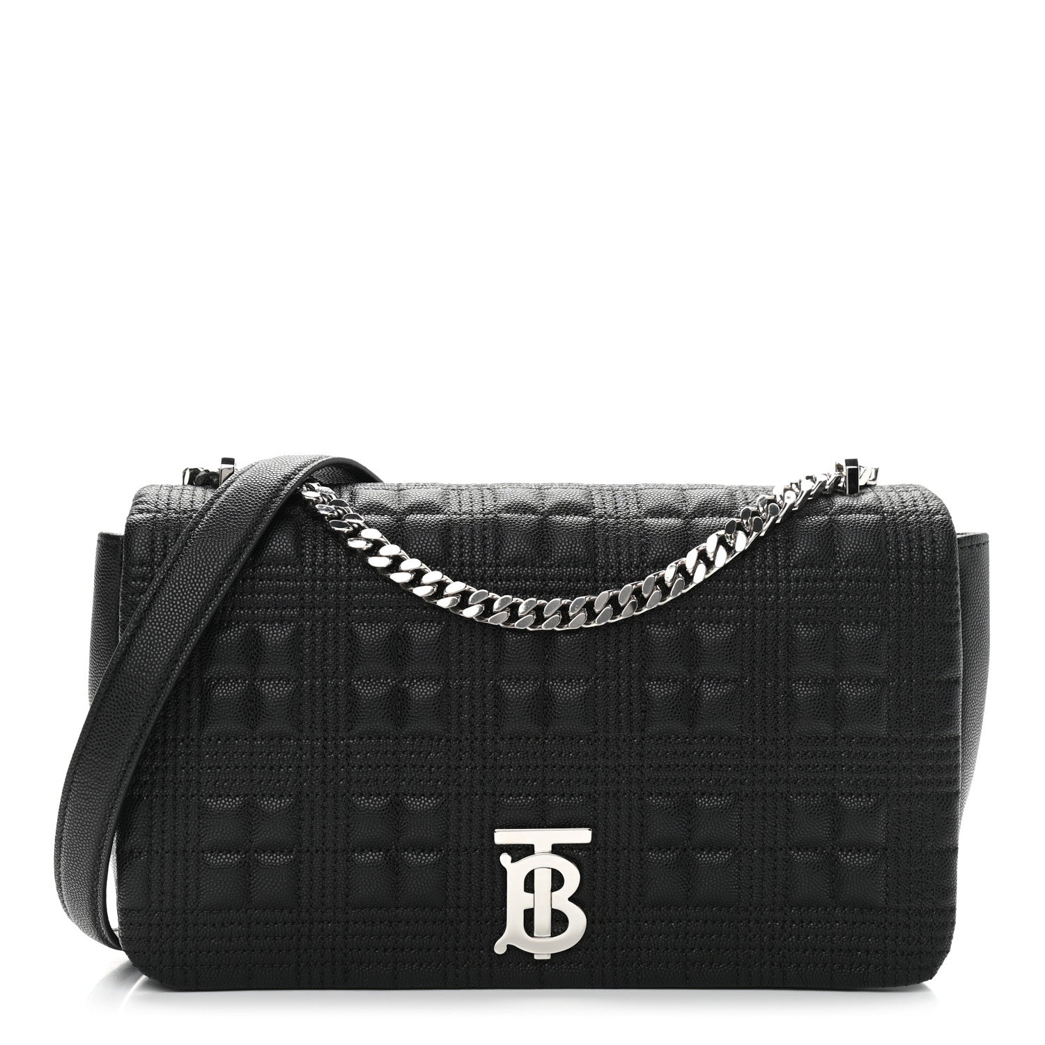 Burberry Lambskin Quilted Medium Lola Bag Black 1 of 14