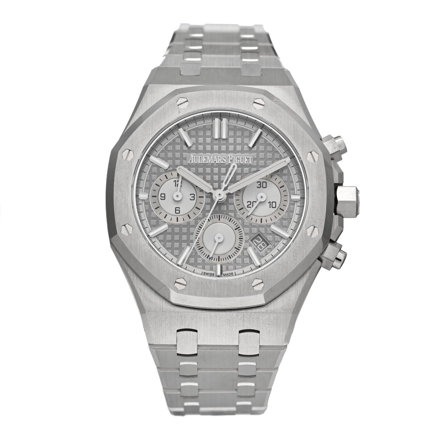 Stainless Steel 38mm Royal Oak Chronograph Automatic Watch Grey 26715ST.OO.1356ST.02