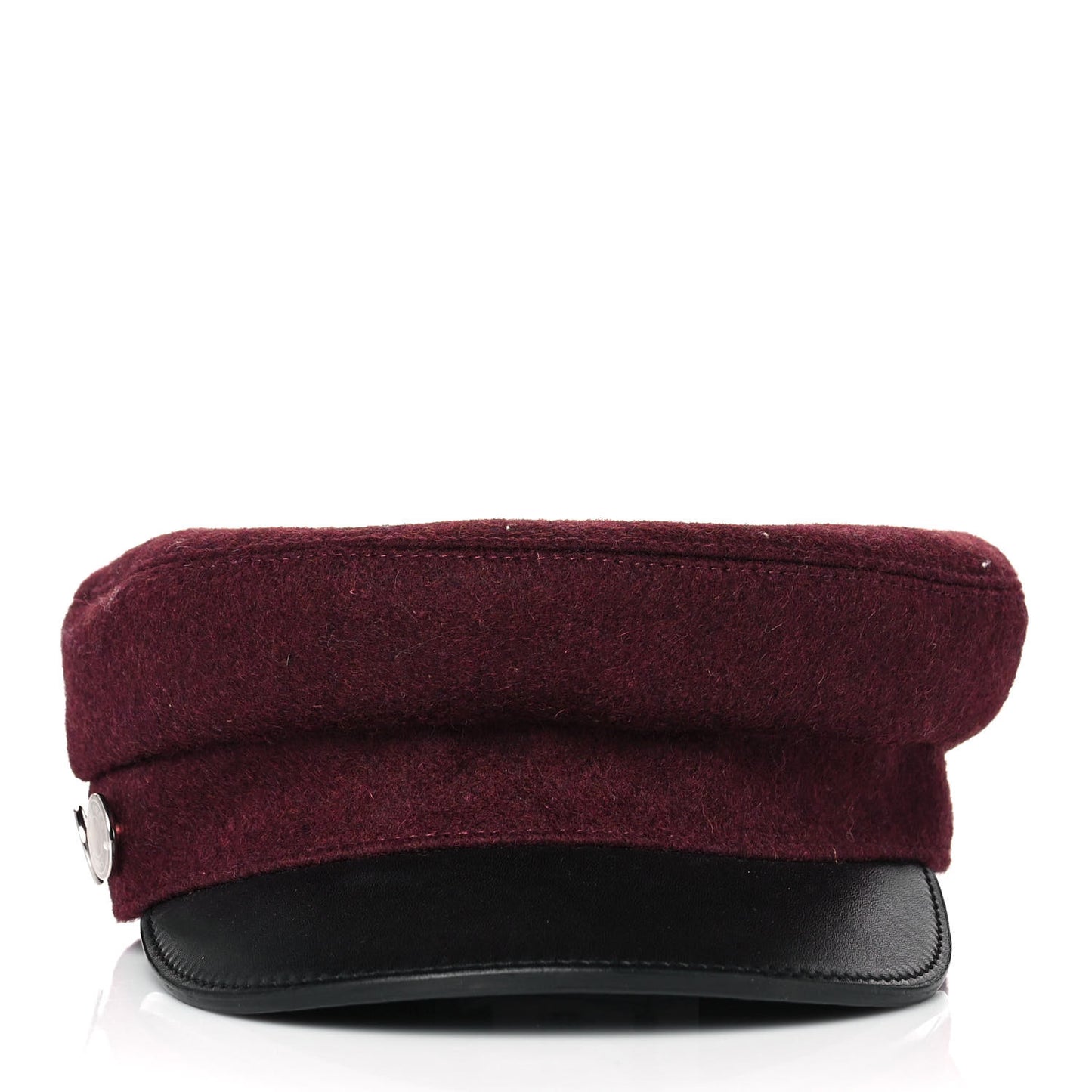 Glossy Lambskin Wool Womens Vauban Cap 57