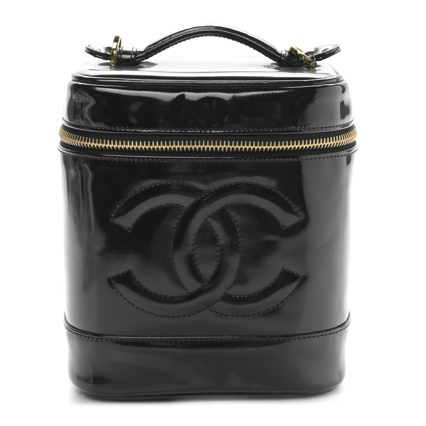 Patent Timeless Vanity Cosmetic Case Black