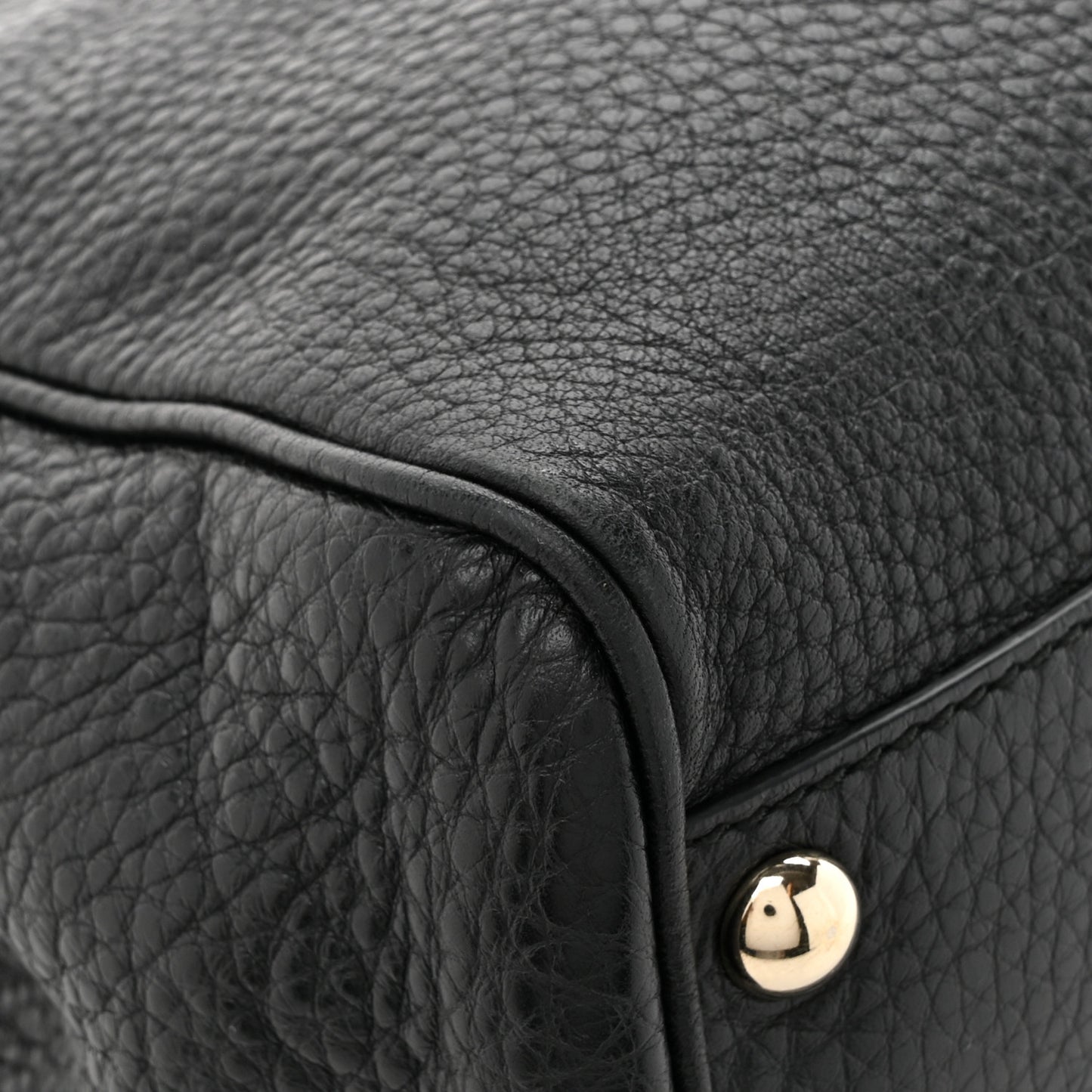 Cellarius Calfskin Mini Bamboo Shopper Tote Black