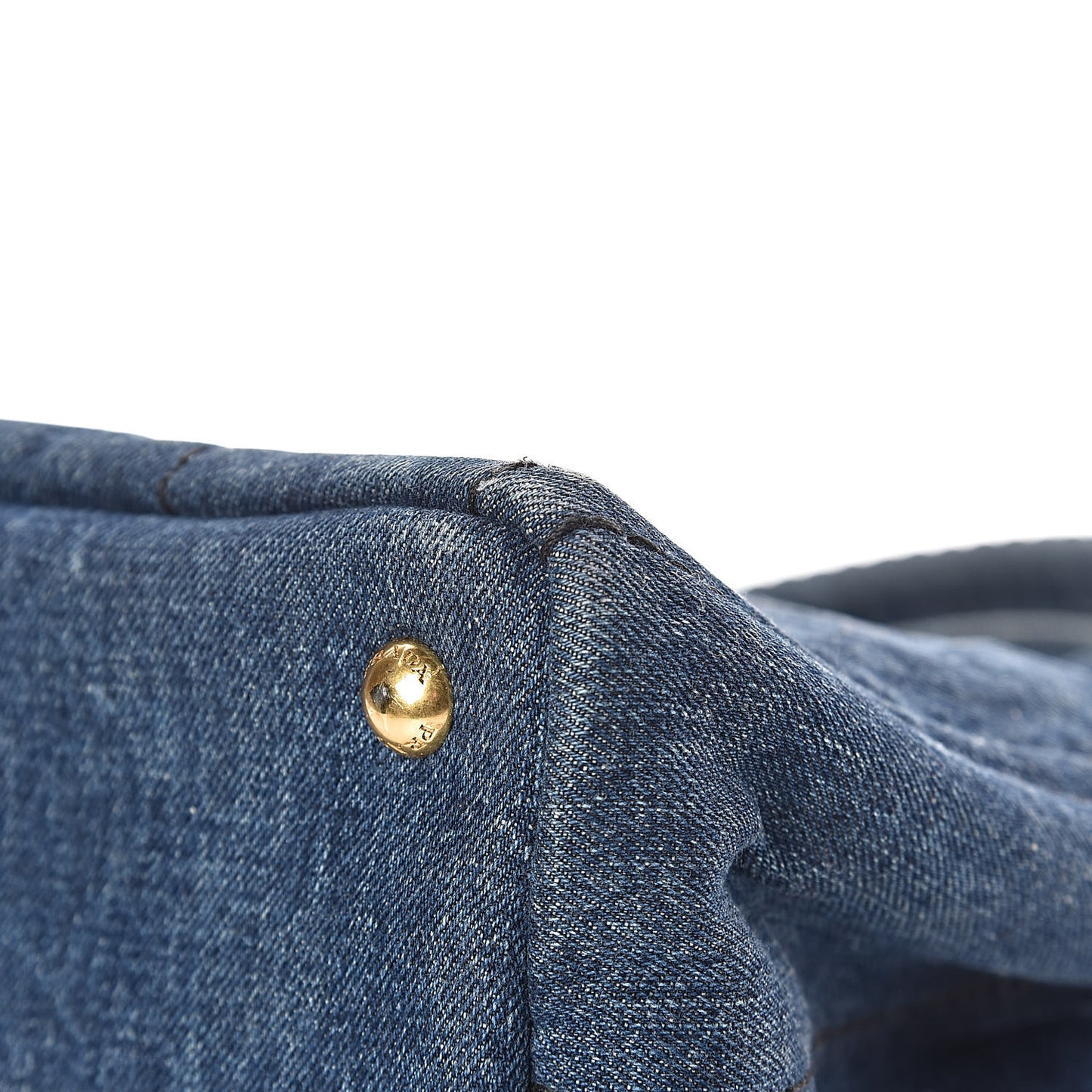 Denim Logo Tote Avio