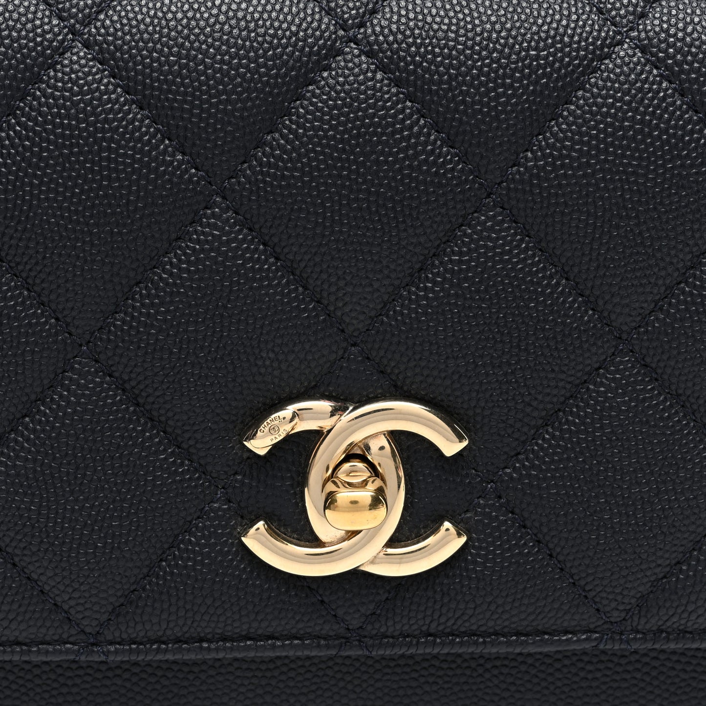Caviar Quilted Small Business Affinity Flap Black