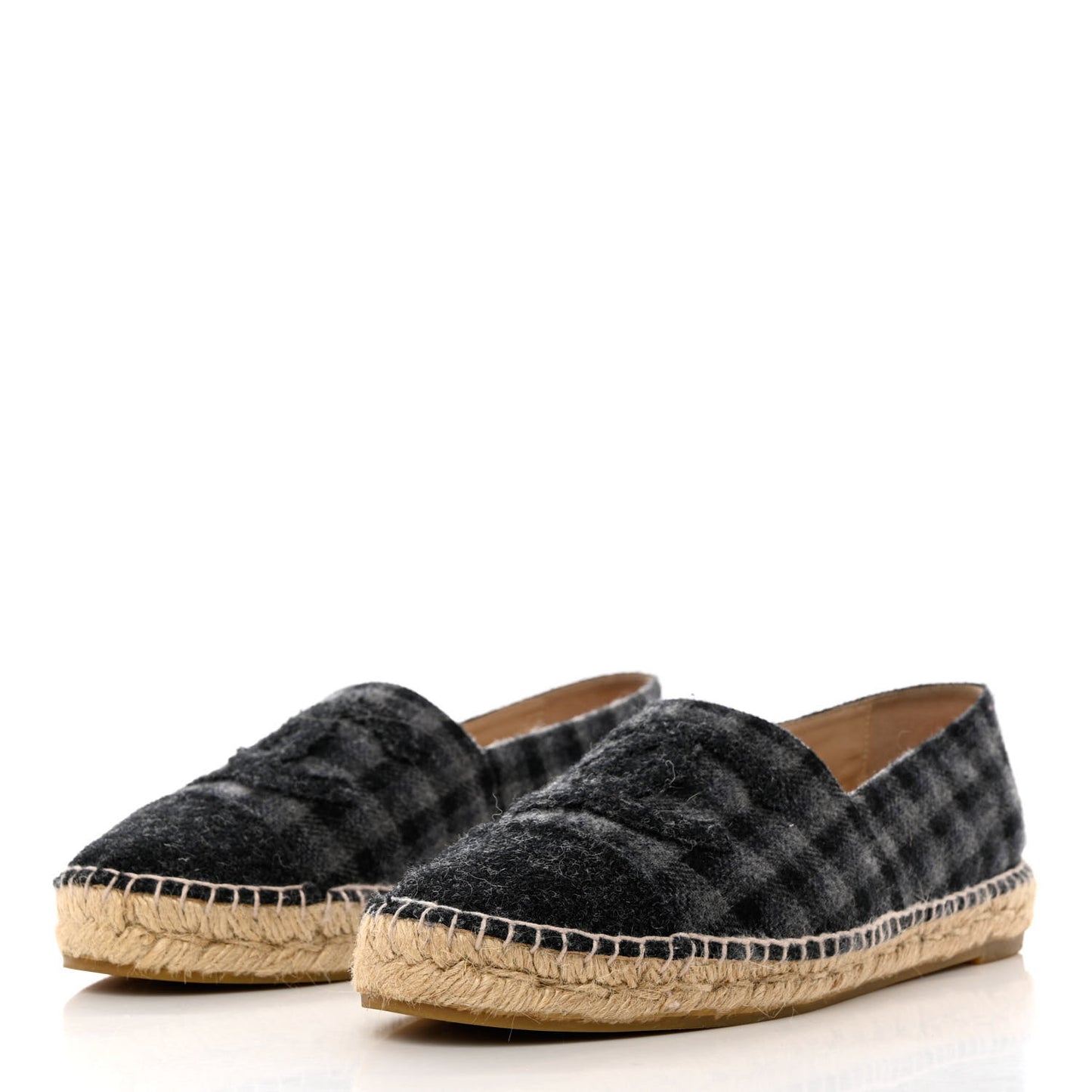 Flannel CC Espadrilles 41 Black Grey