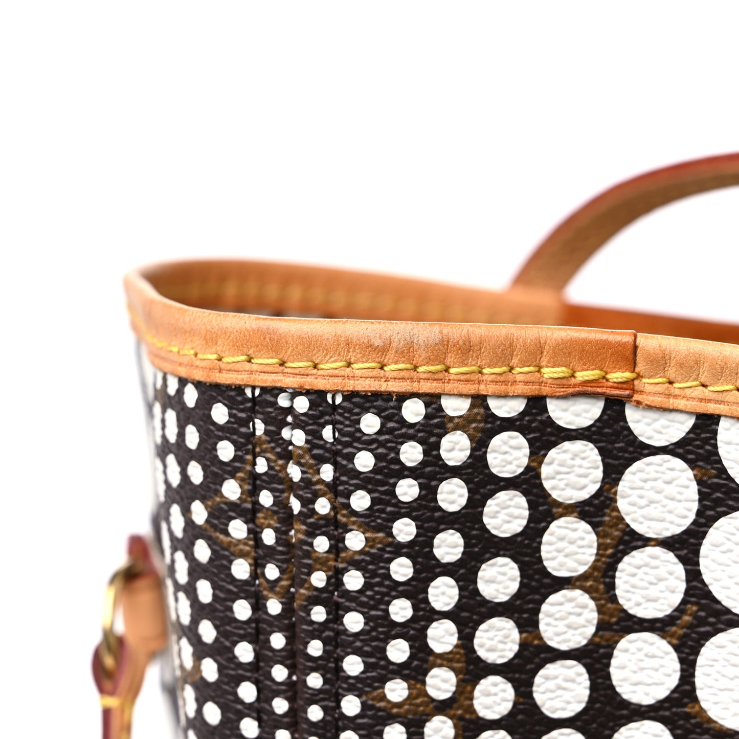Monogram Kusama Waves Neverfull MM White